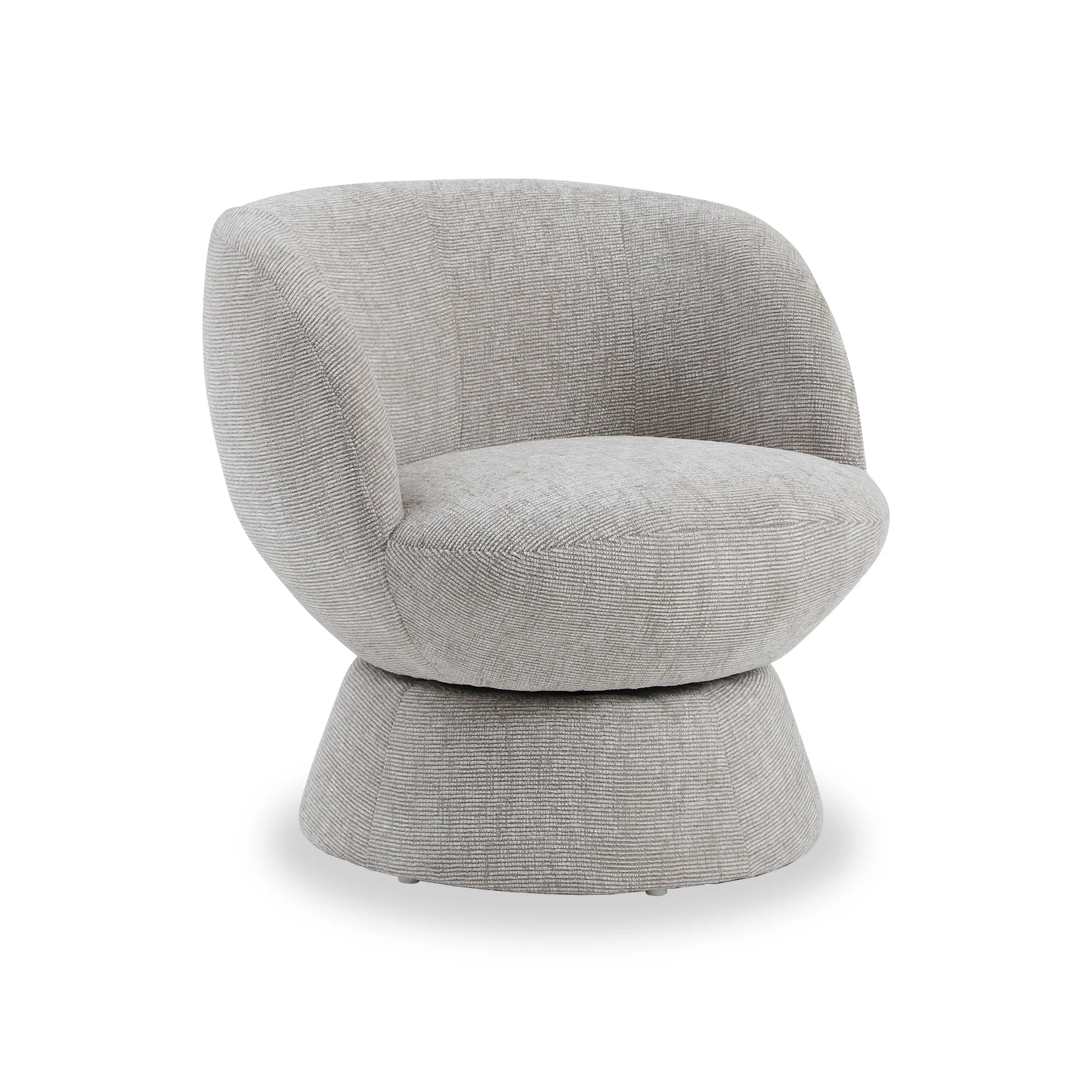 Kendal Woven Chenille Tulip Swivel Chair - Image 15
