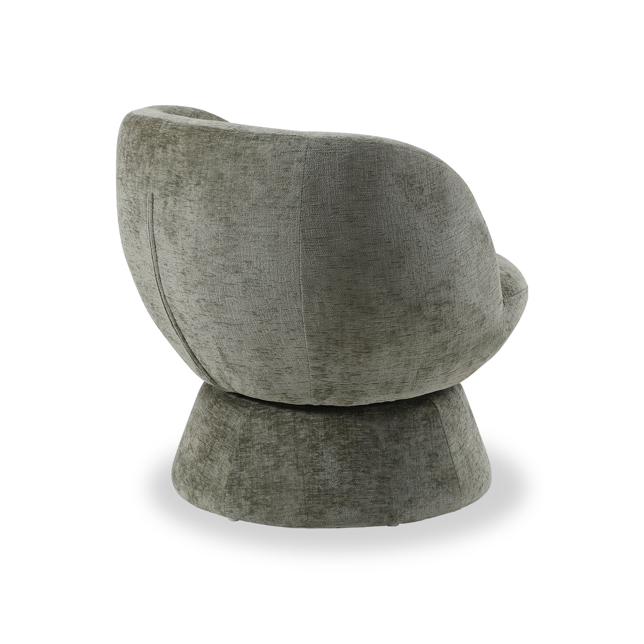 Kendal Woven Chenille Tulip Swivel Chair - Image 4