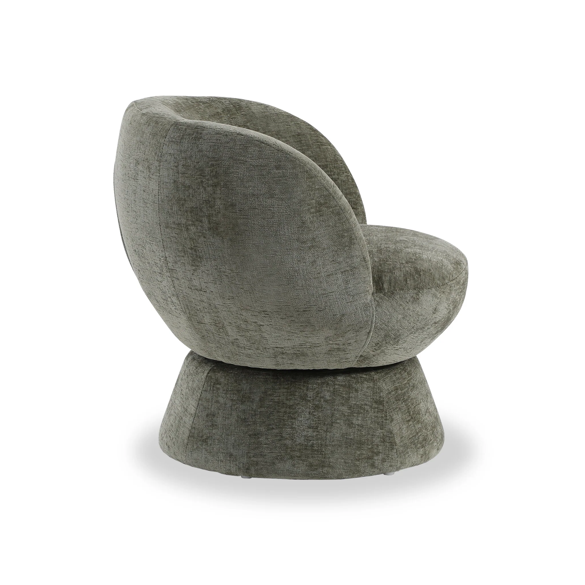 Kendal Woven Chenille Tulip Swivel Chair - Image 5