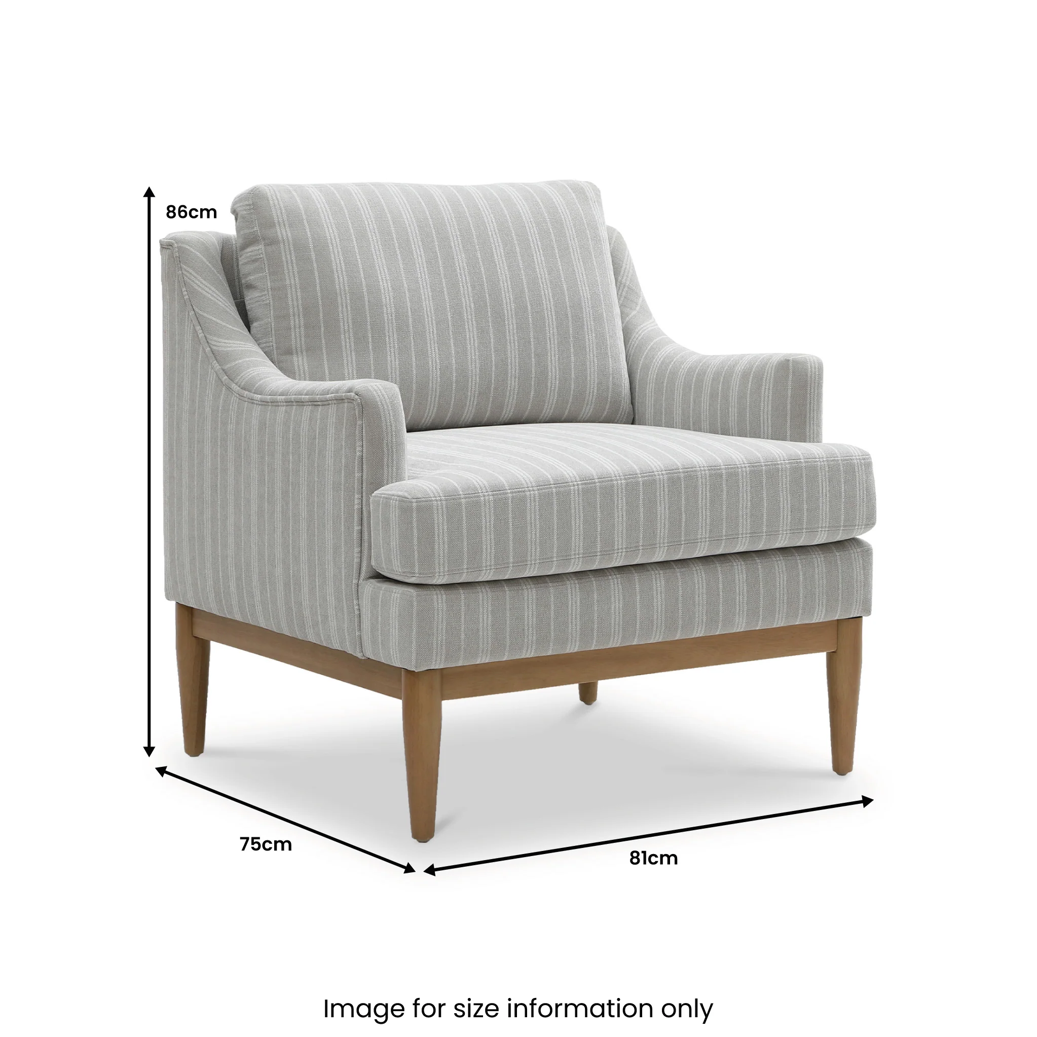 Kendrick Chenille Stripe Chair - Image 8