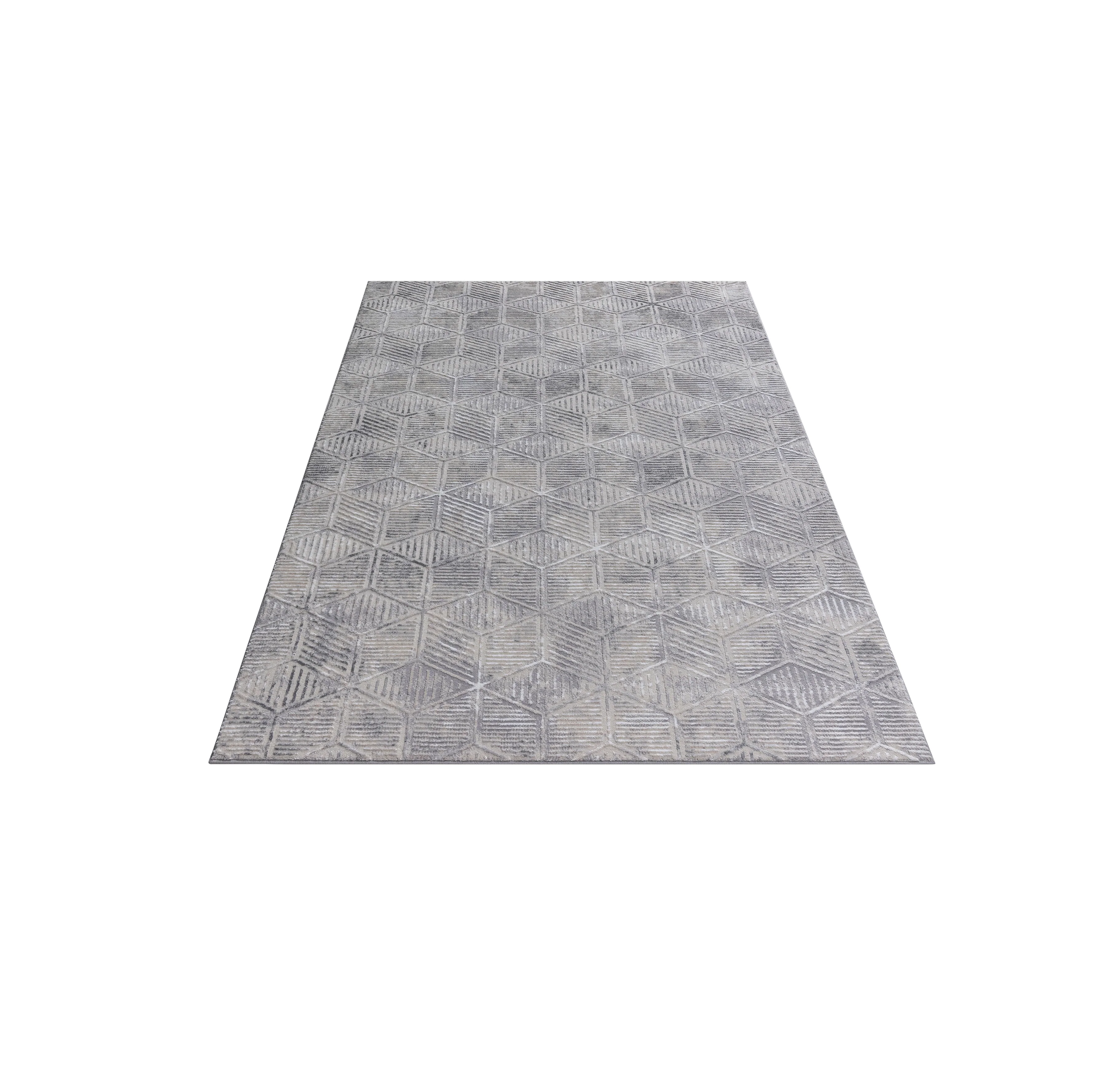 Kendrick Soft Textured Geometric Design Rug - Image 3