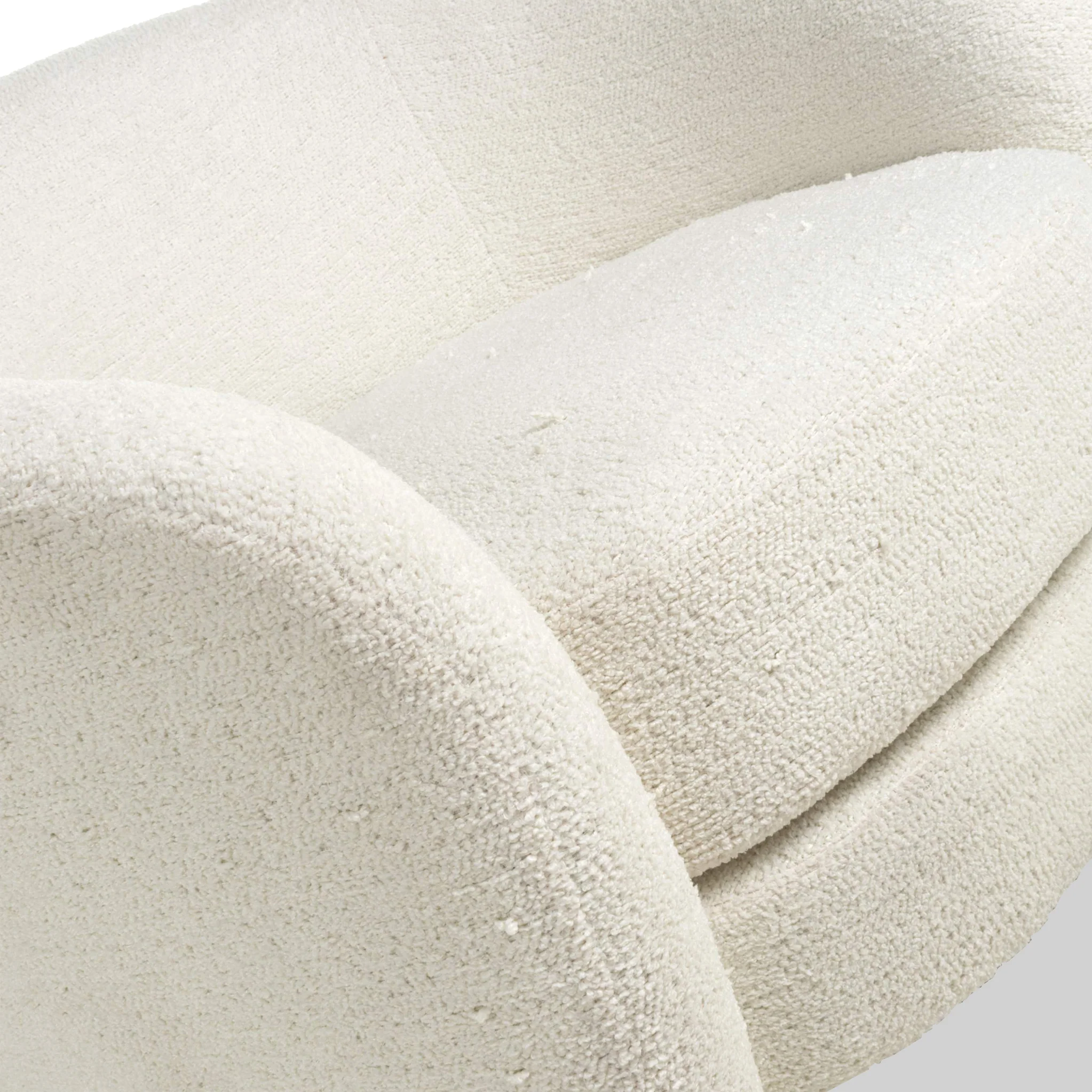 Kendry White Boucle Tub Chair - Image 4