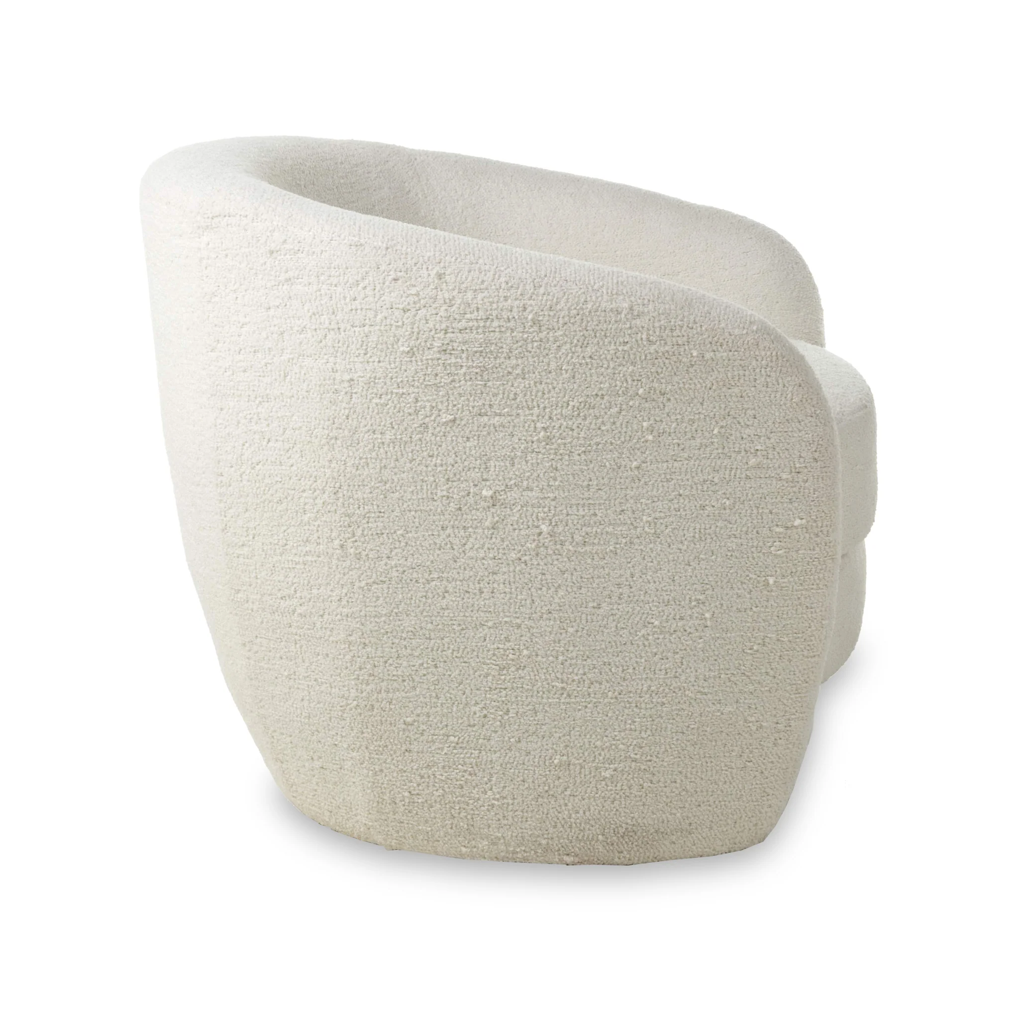 Kendry White Boucle Tub Chair - Image 6