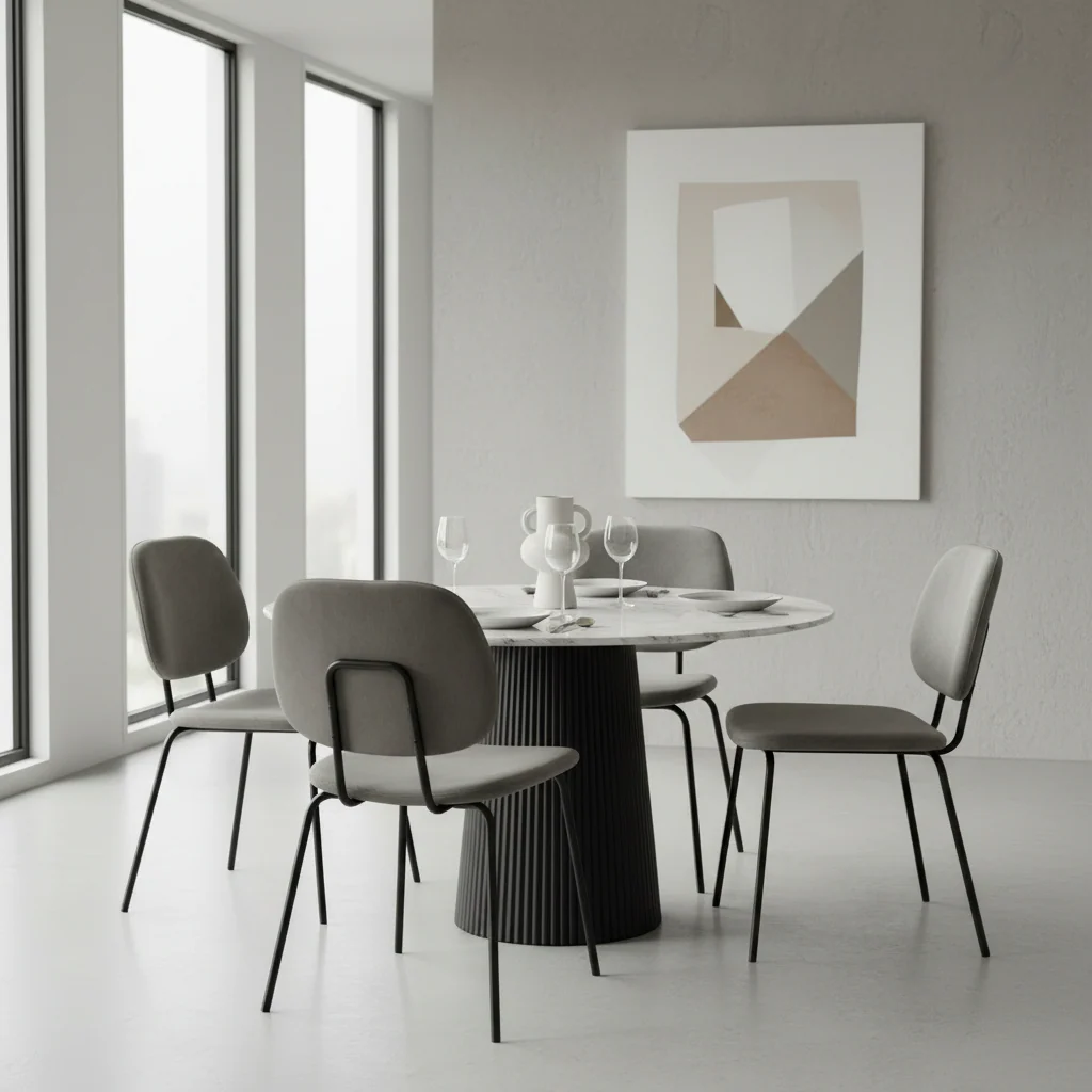 Keswick Grey Velvet Dining Chair - Image 2