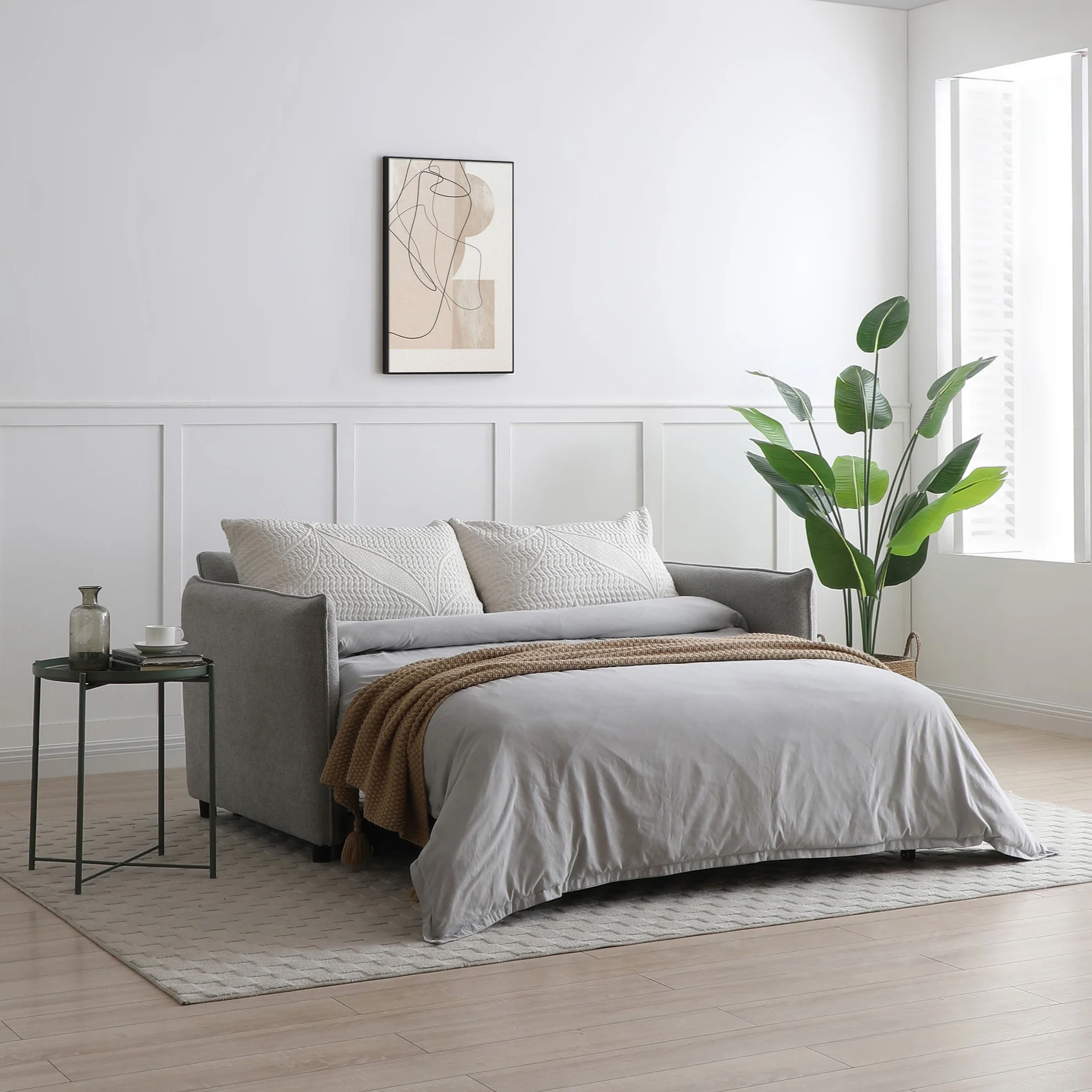 Keya Boucle Pop Up 2 Seater Sofa Bed - Image 8