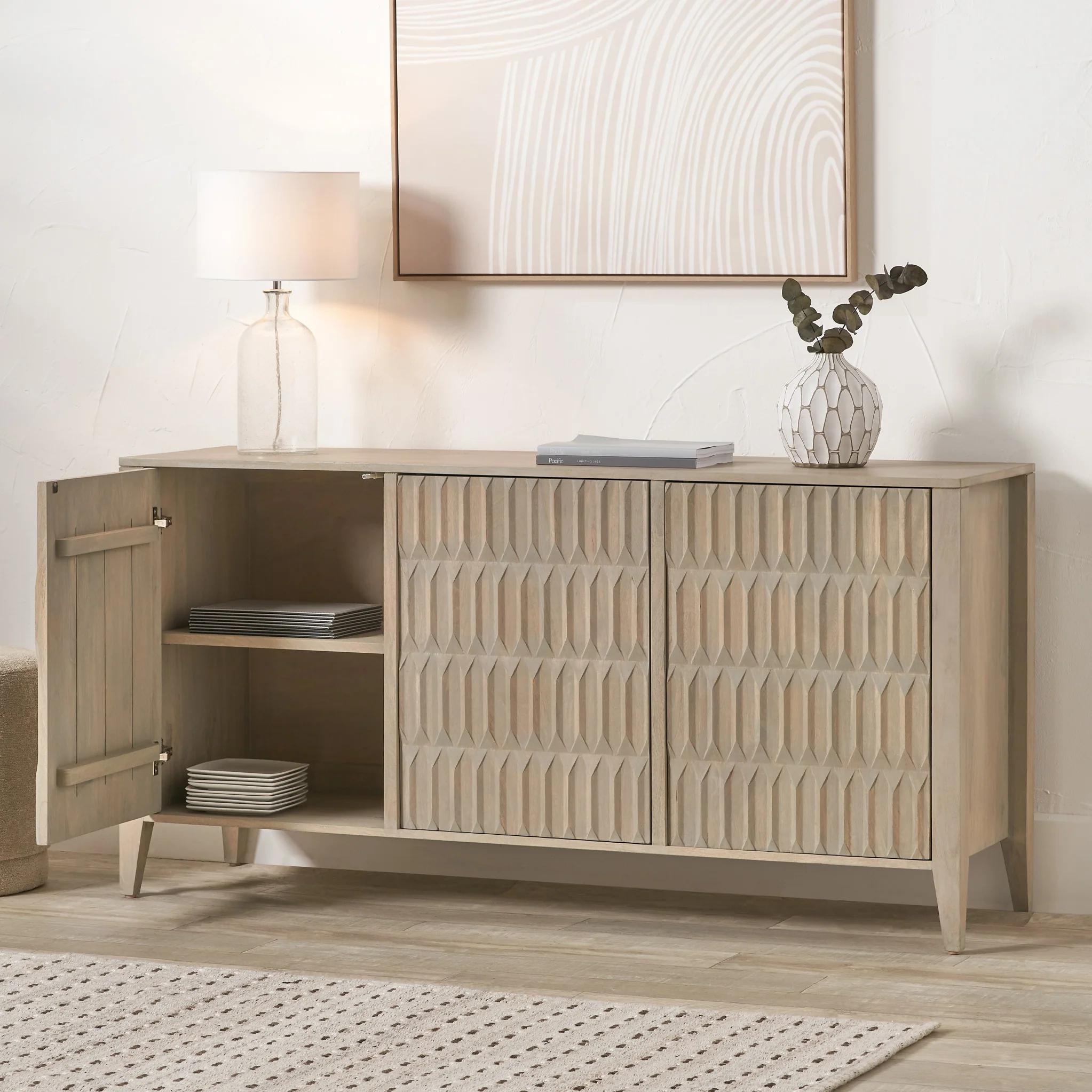 Khao Mango Wood Large Sideboard - Image 2