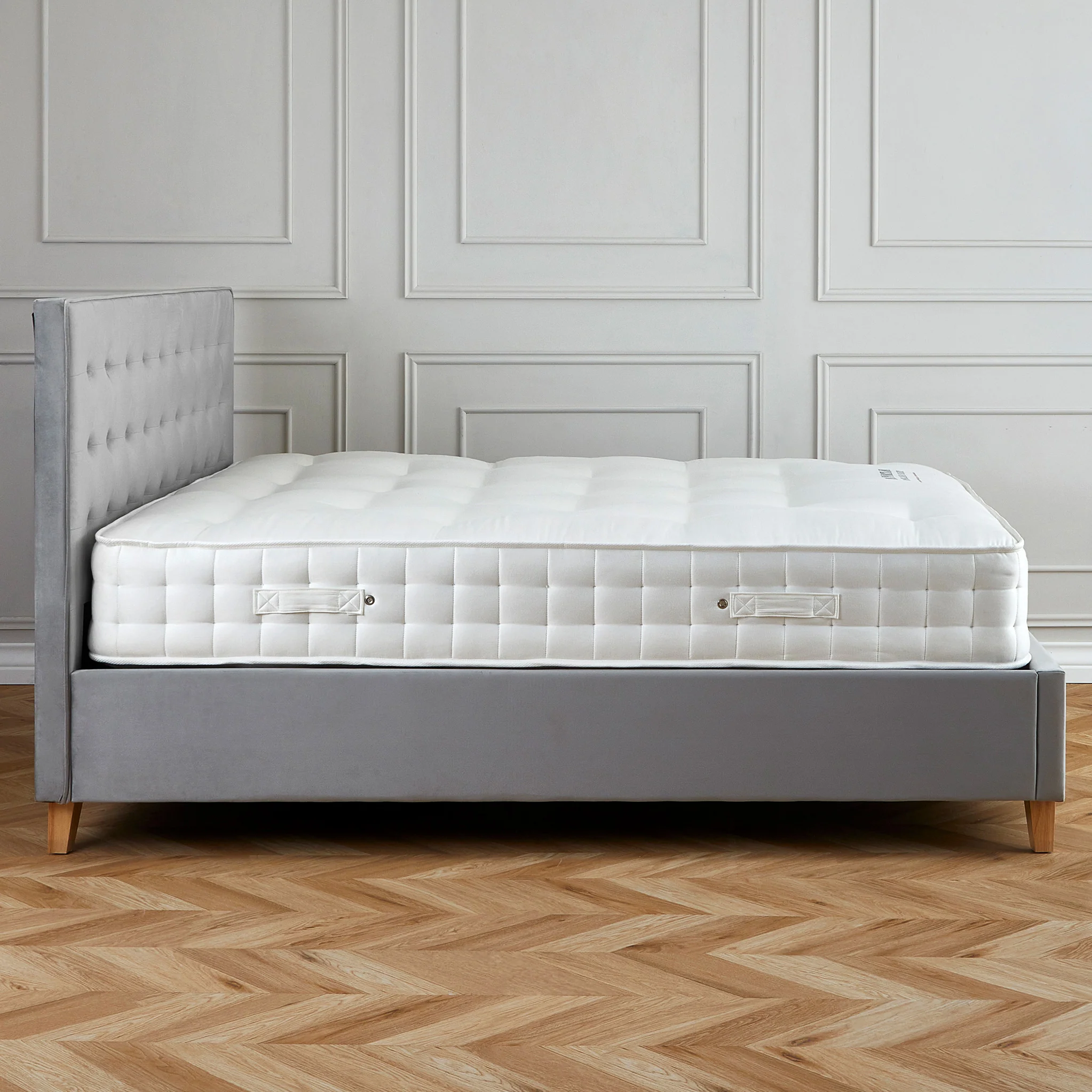 Kia Velvet Ottoman Storage Bed Frame - Image 7