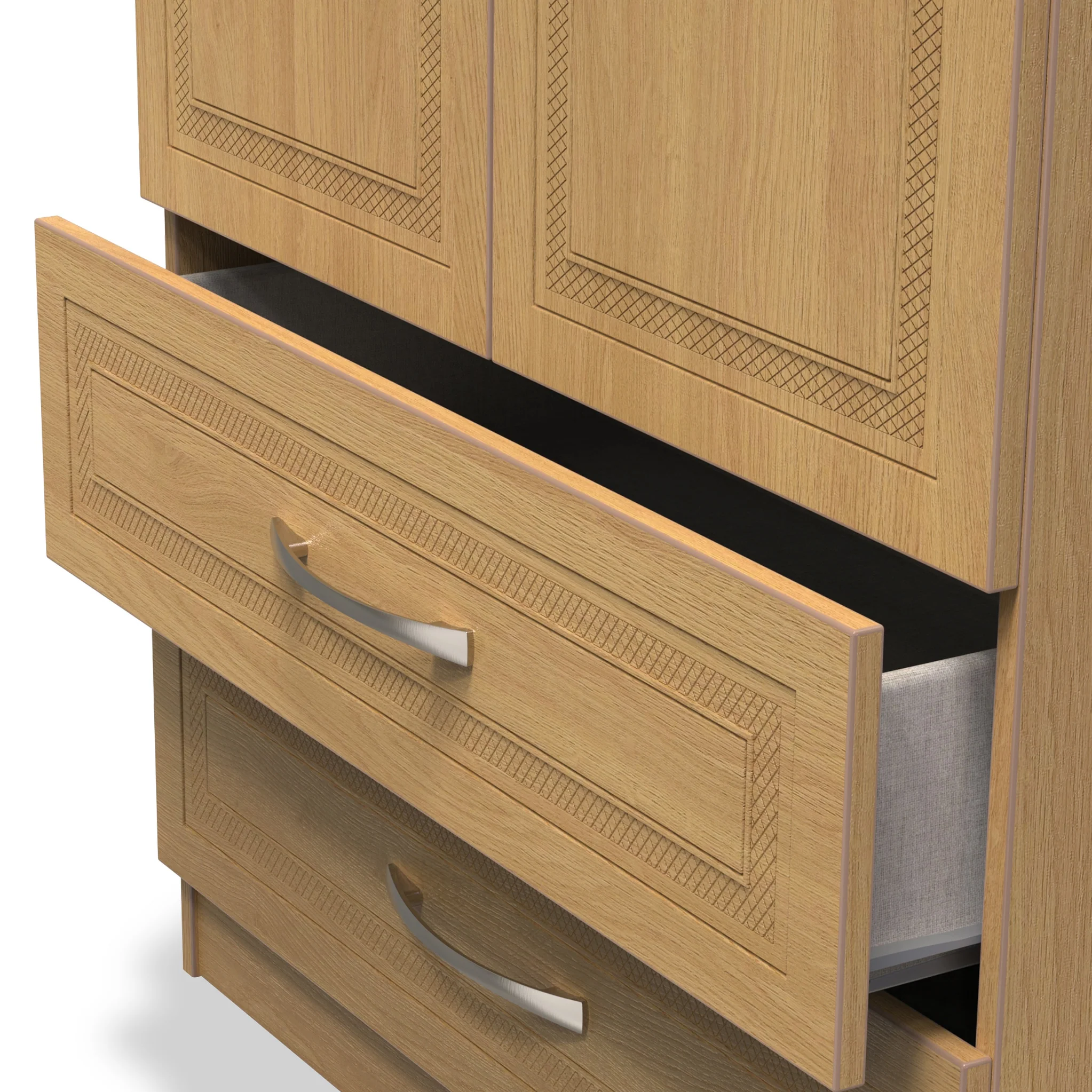 Killgarth 2 Door 2 Drawer Wardrobe - Image 8