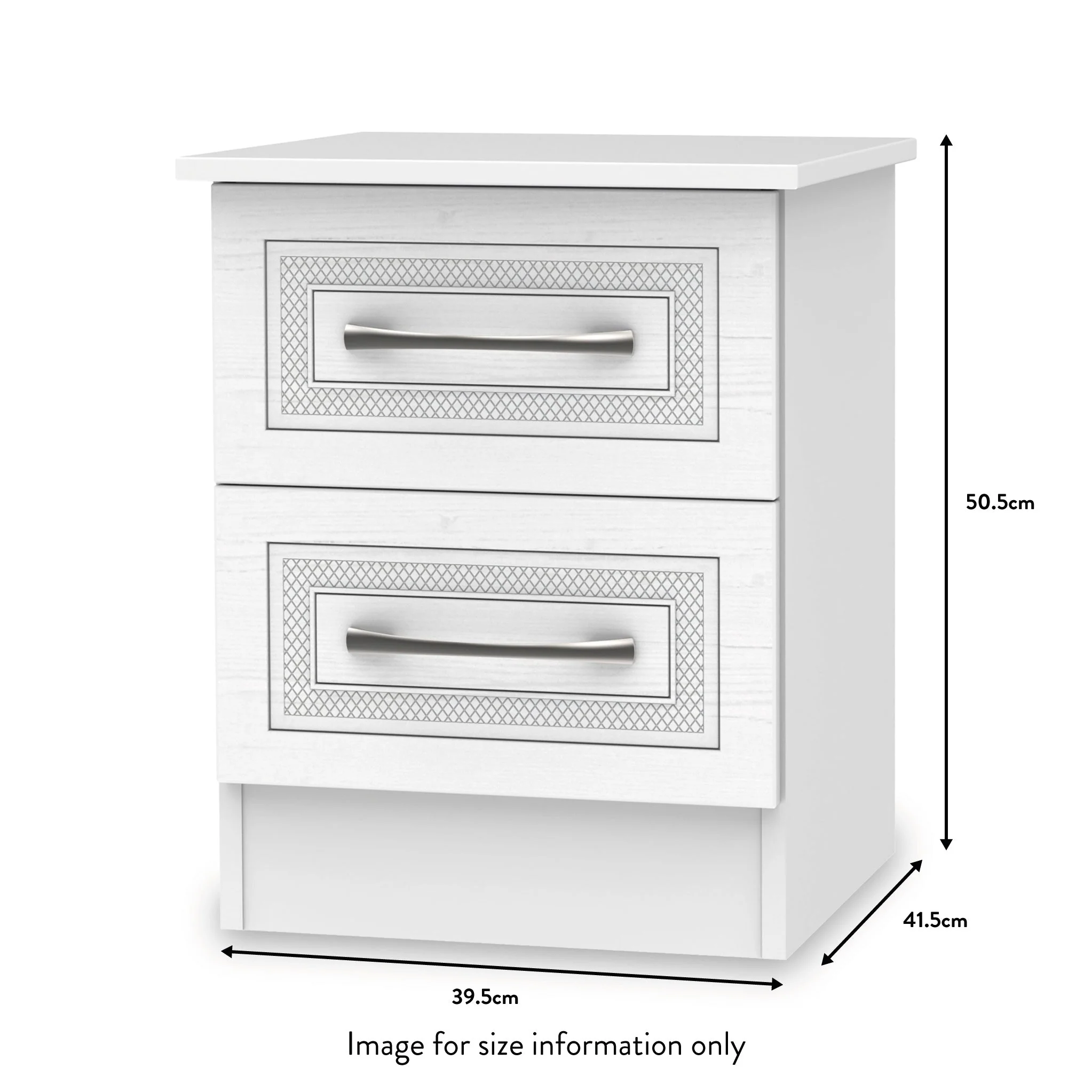 Killgarth 2 Drawer Bedside Table - Image 7