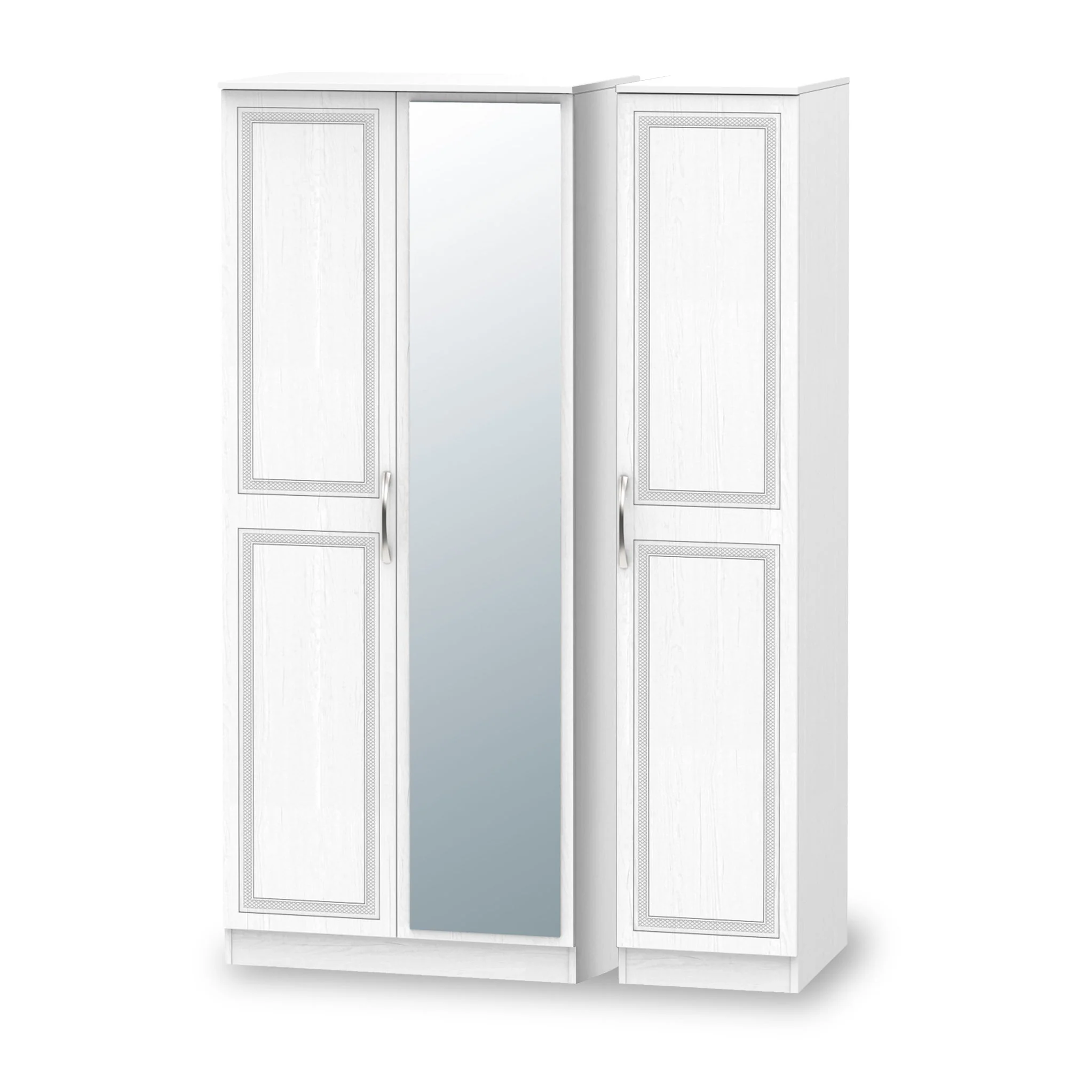 Killgarth 3 Door Mirror Wardrobe - Image 2