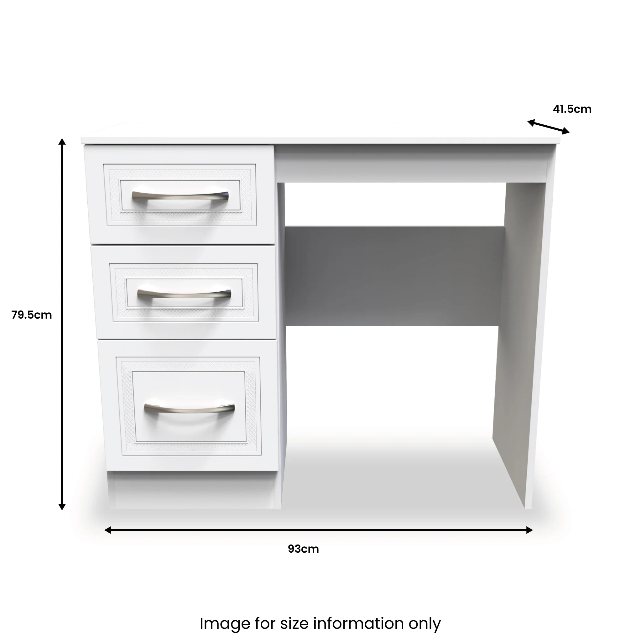 Killgarth 3 Drawer Dressing Table - Image 11