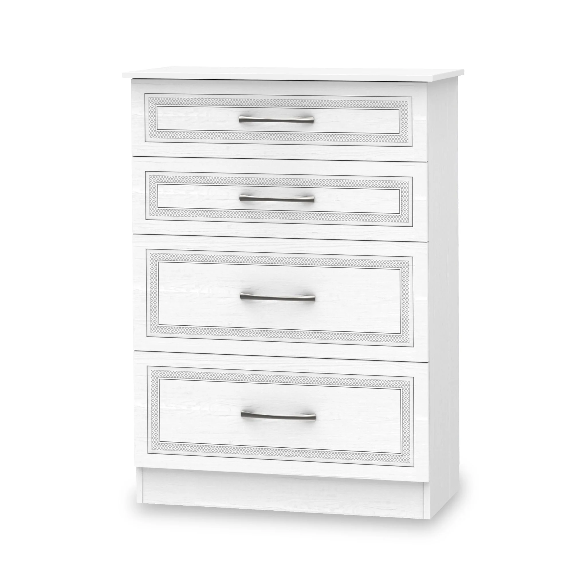 Killgarth White 4 Drawer Deep Chest - Image 2