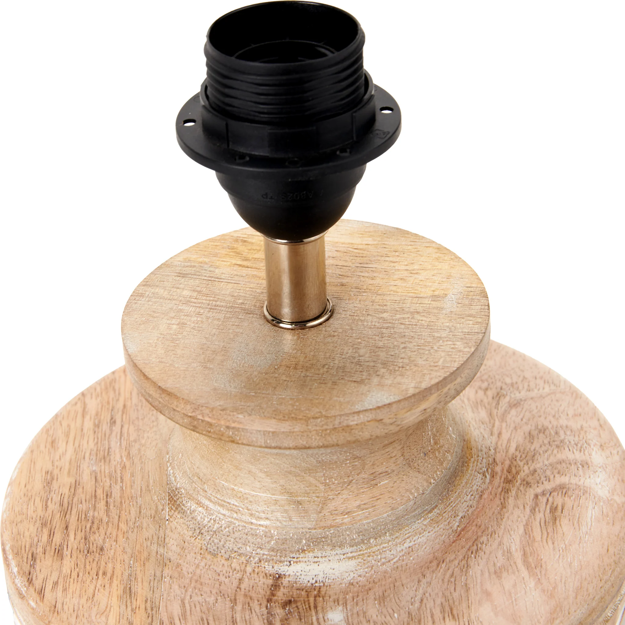 Kingsbury White Wash Carved Wood Table Lamp - Image 8
