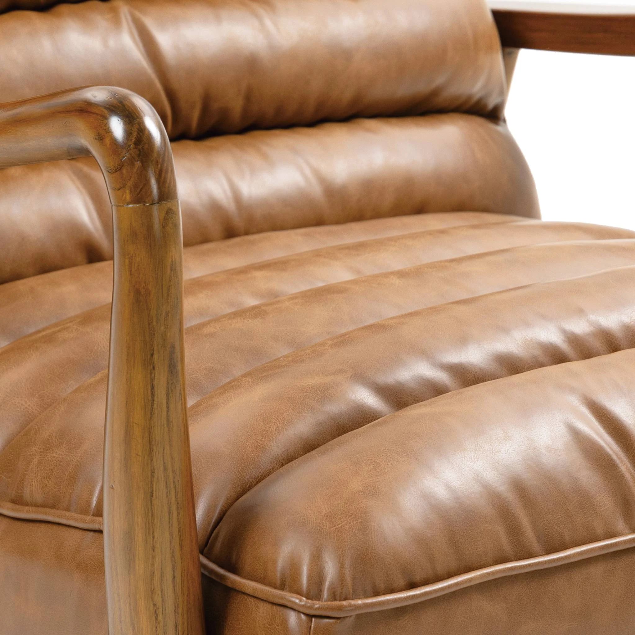 Kingsley Faux Leather Accent Chair - Image 6