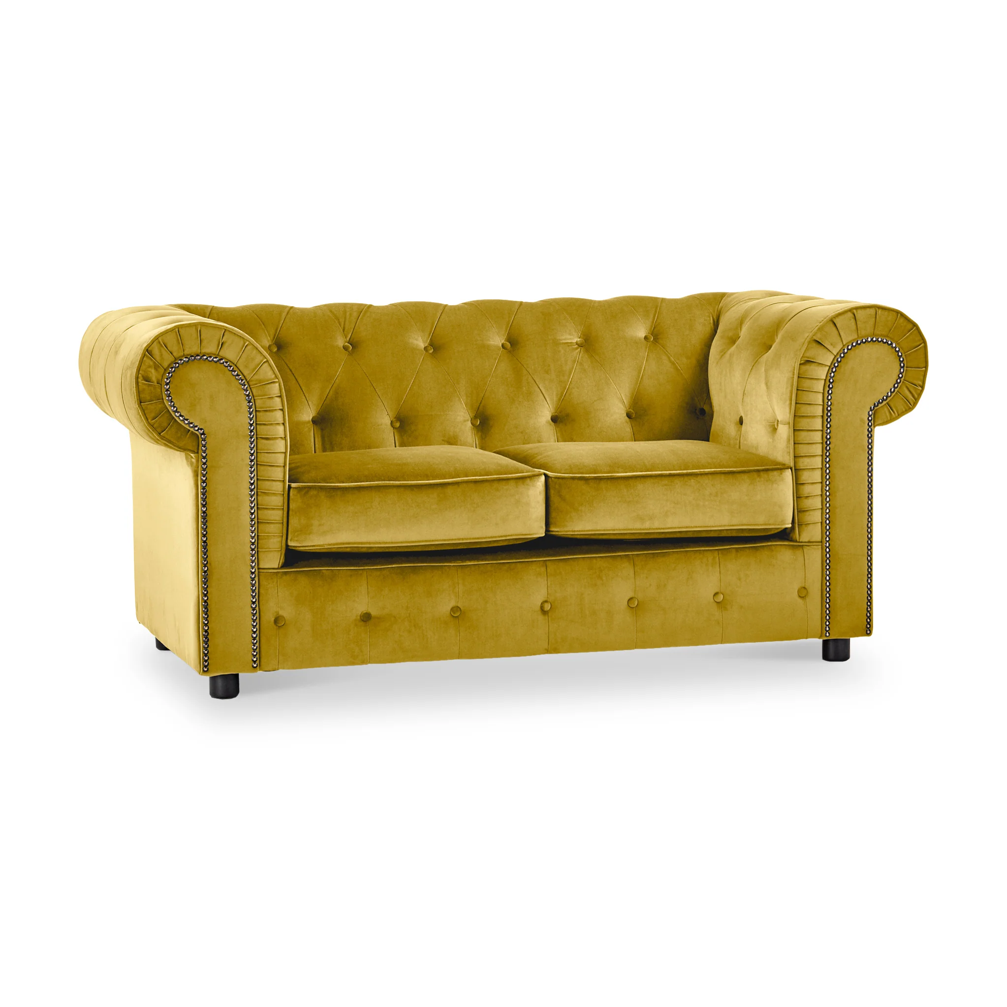Kingswell Velvet 2 Seater Sofa - Image 10