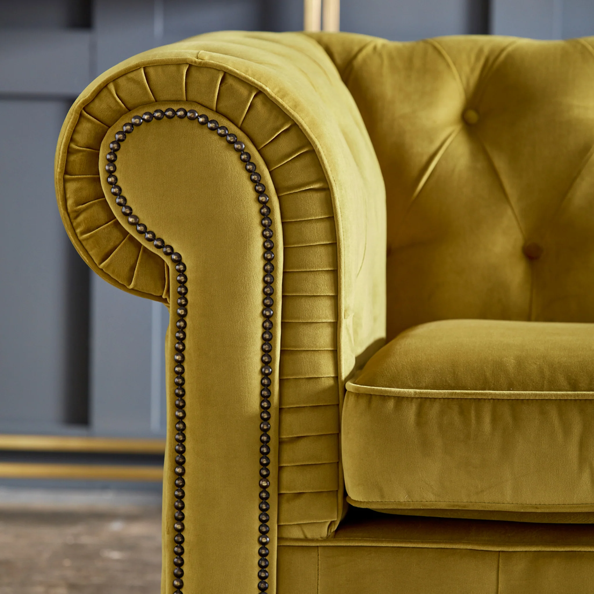 Kingswell Velvet 2 Seater Sofa - Image 13