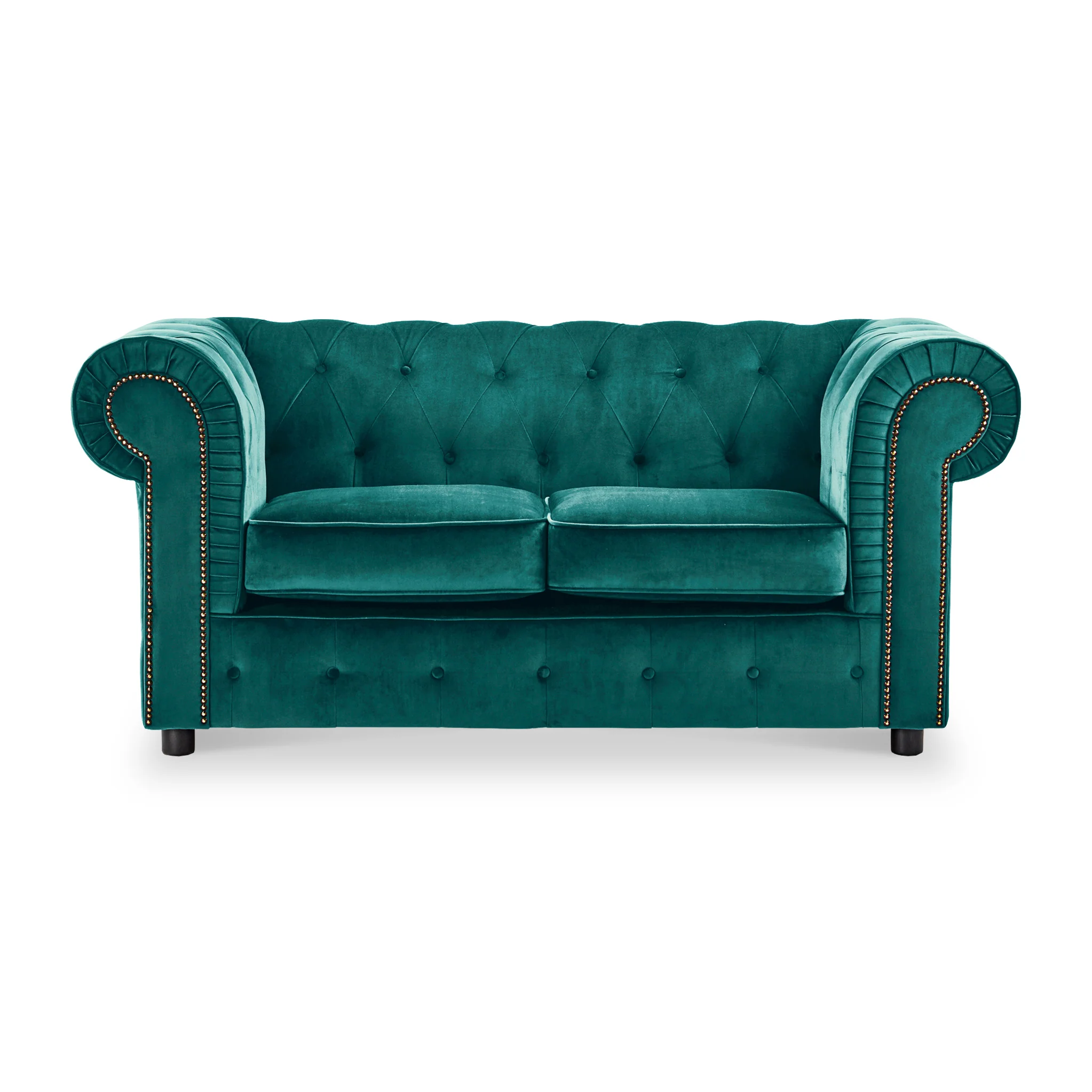Kingswell Velvet 2 Seater Sofa - Image 16