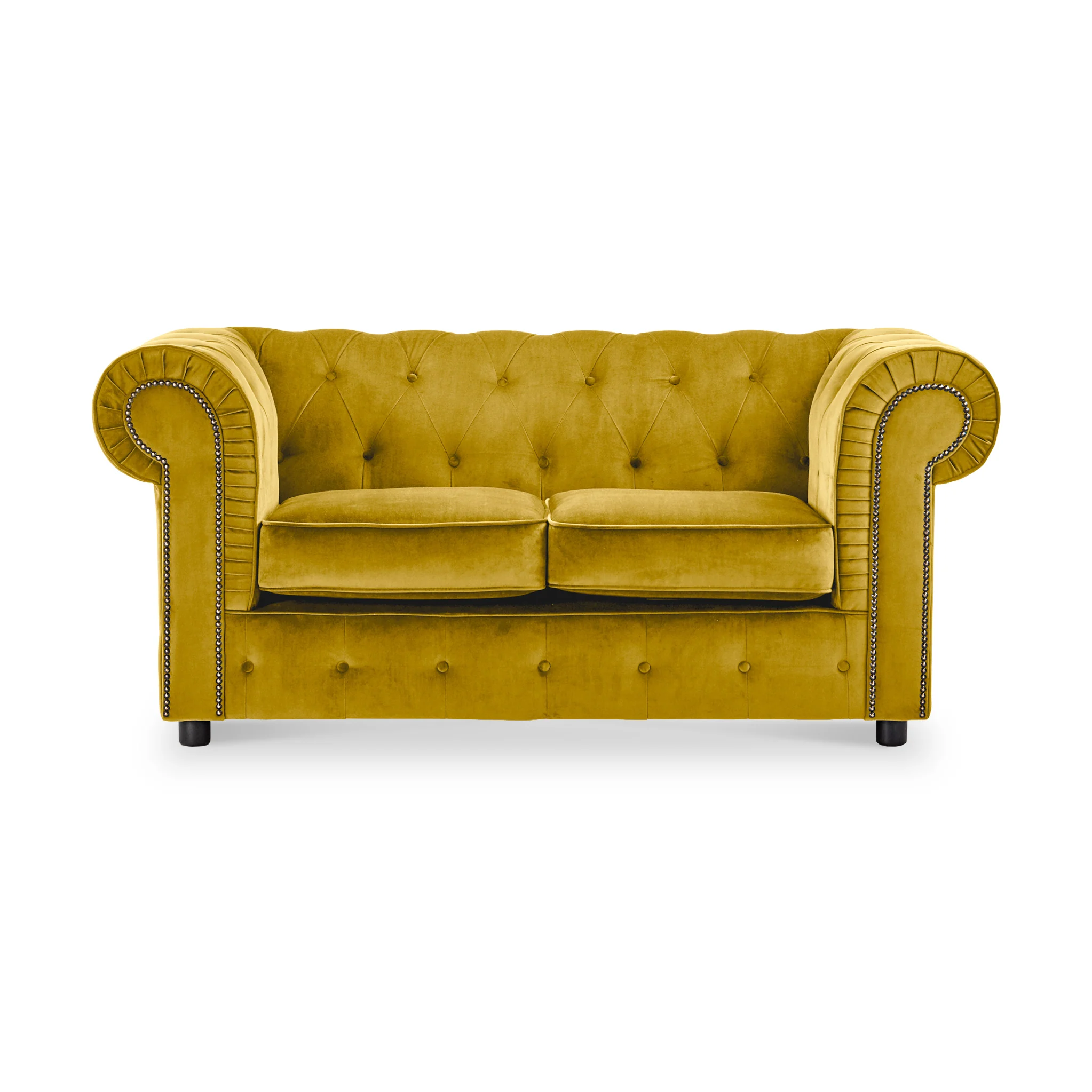 Kingswell Velvet 2 Seater Sofa - Image 8