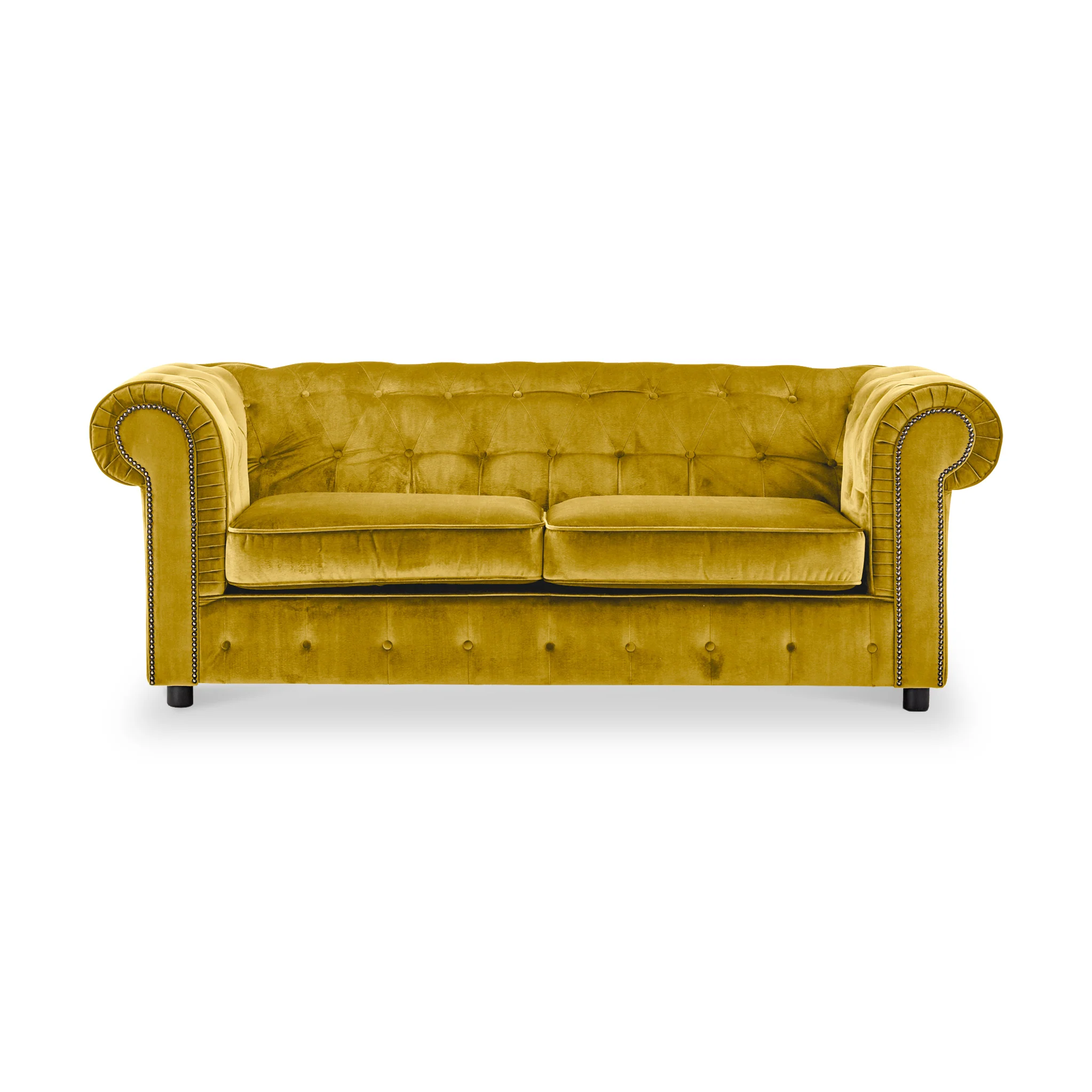Kingswell Velvet 3 Seater Sofa - Image 10