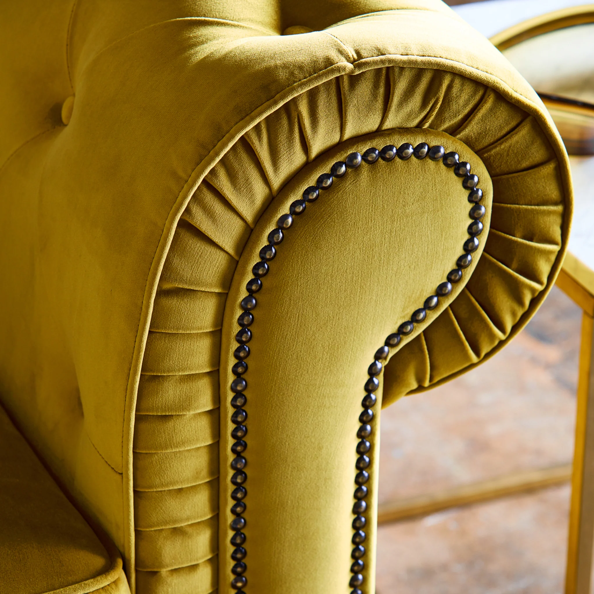 Kingswell Velvet 3 Seater Sofa - Image 15
