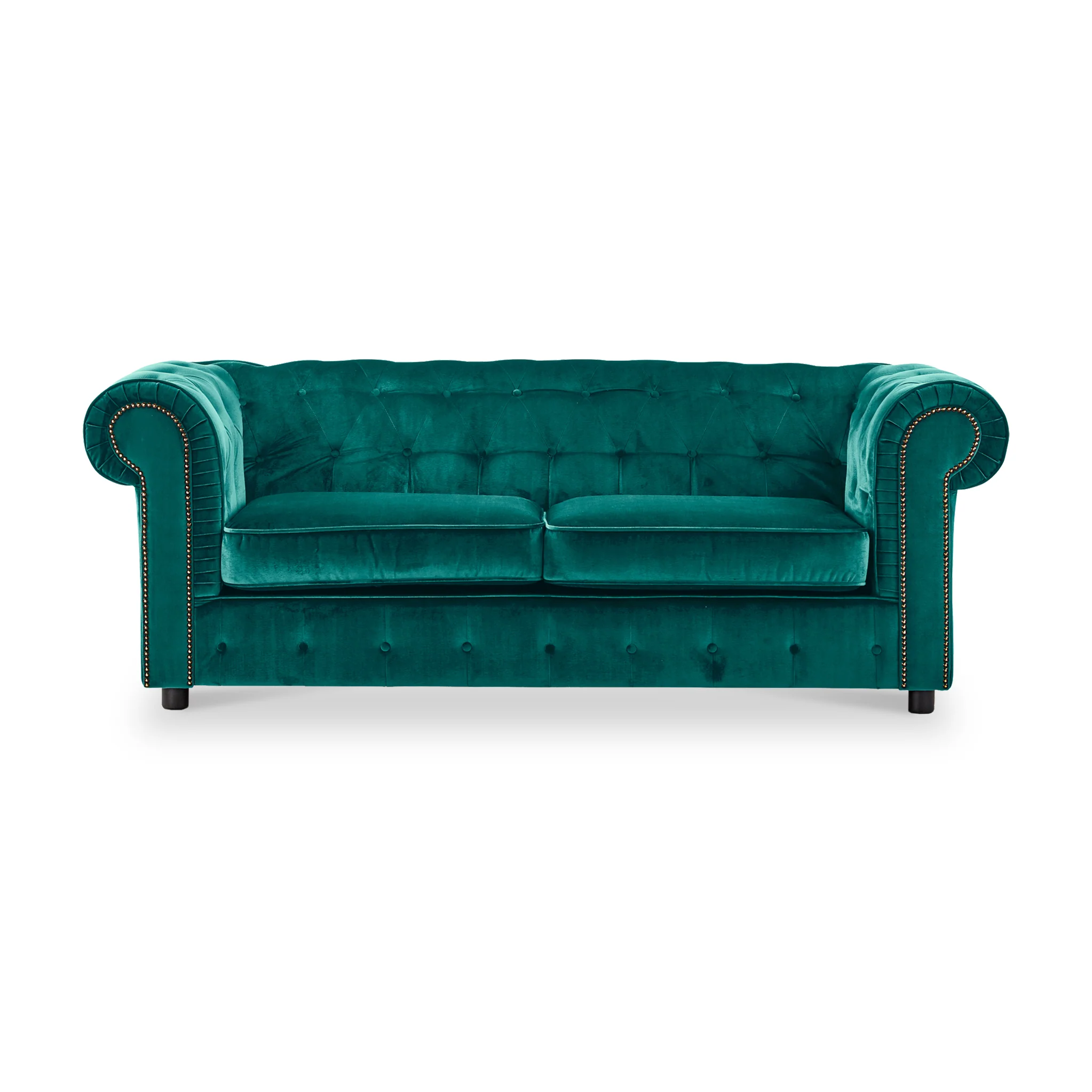 Kingswell Velvet 3 Seater Sofa - Image 19