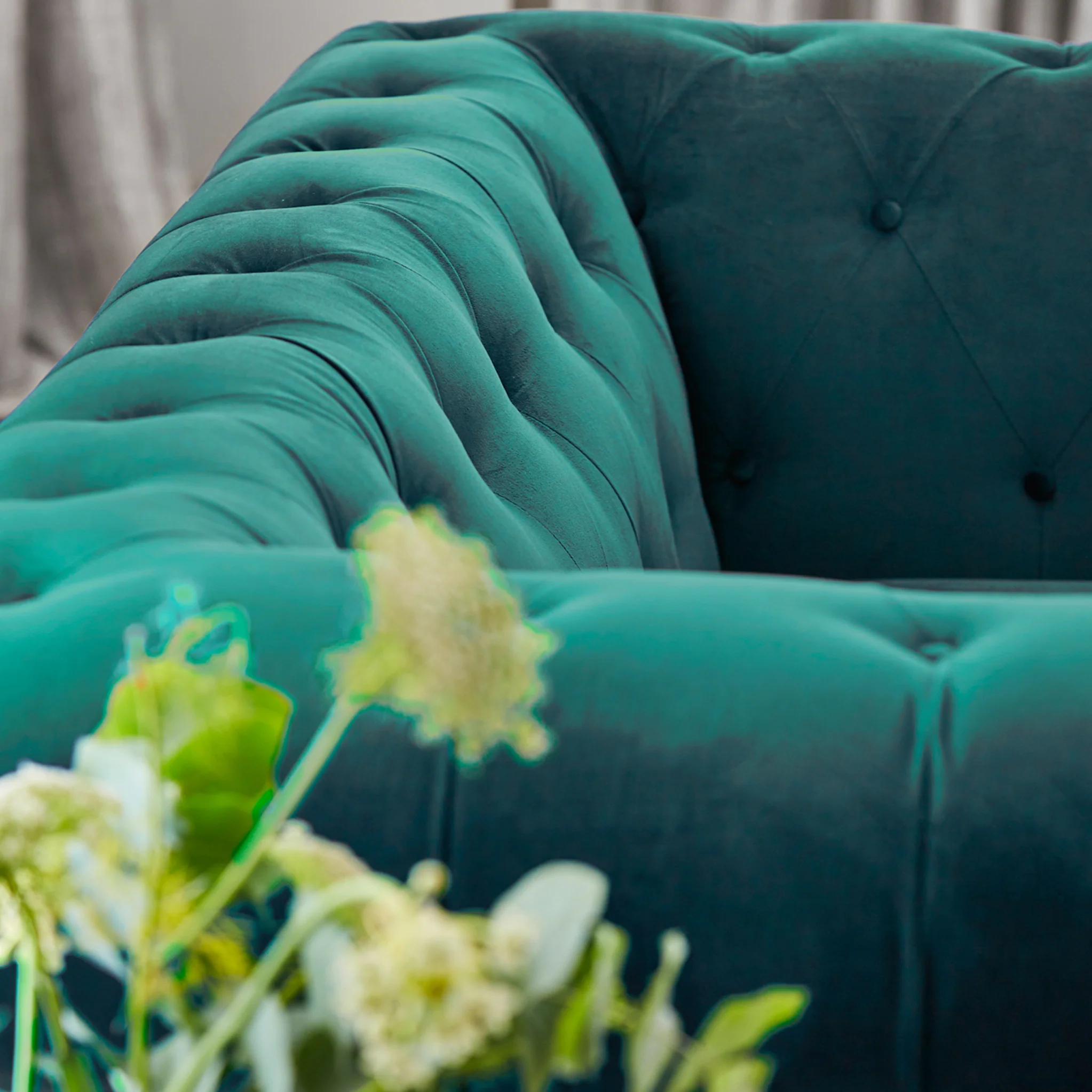 Kingswell Velvet 3 Seater Sofa - Image 24
