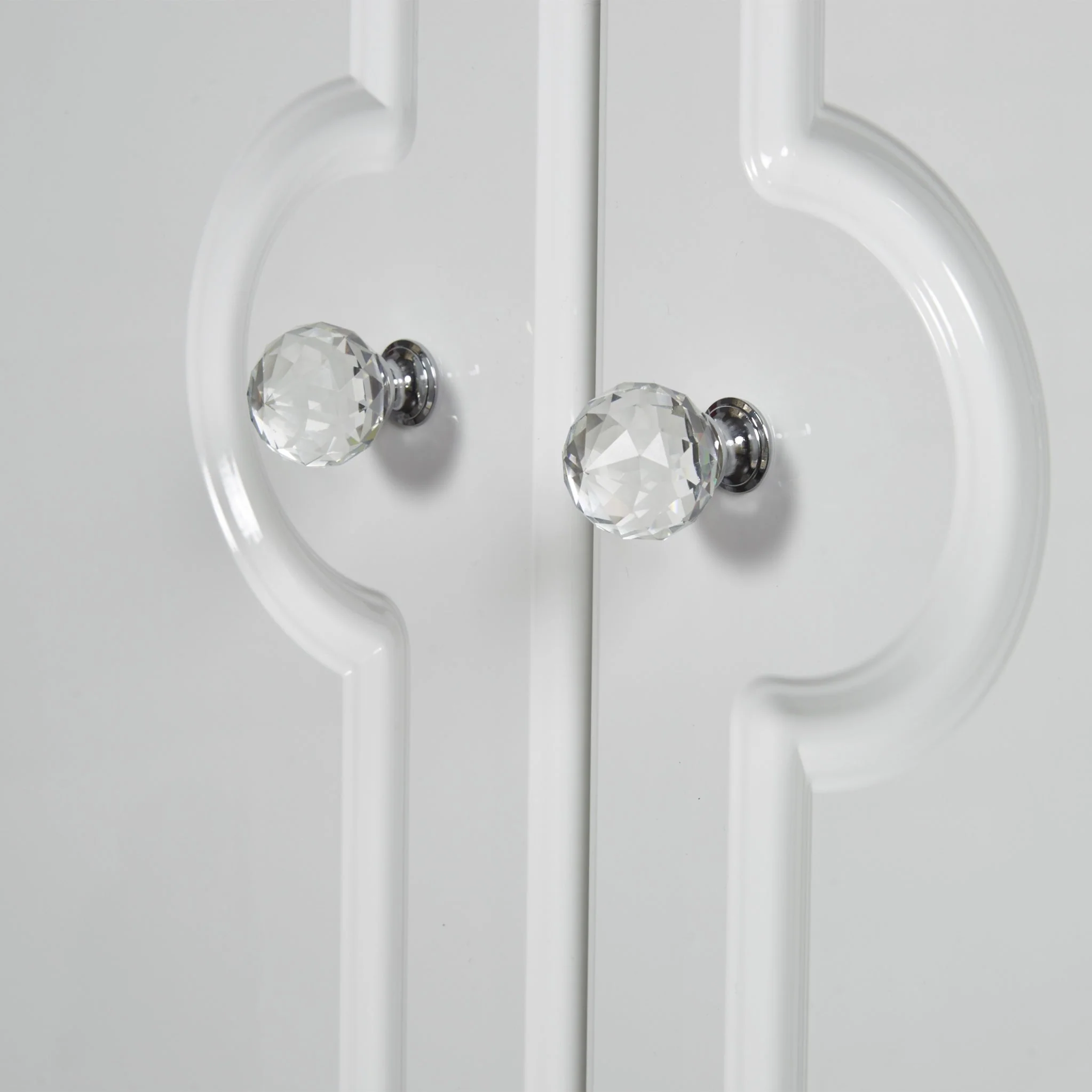 Kinsley White Gloss 2 Door Wardrobe - Image 4