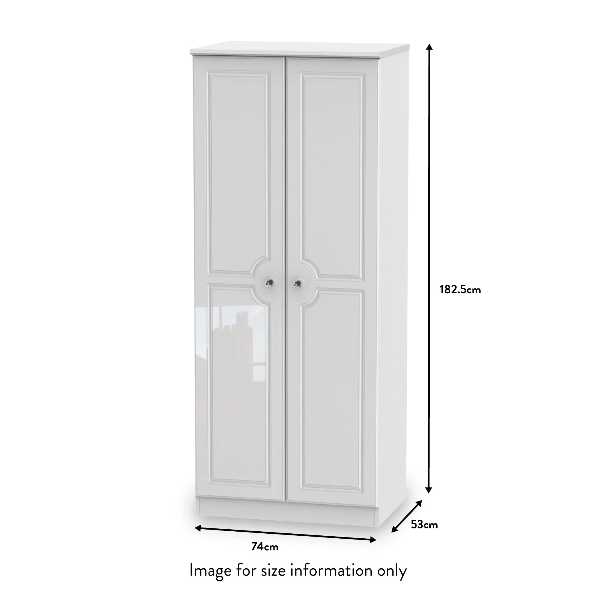 Kinsley White Gloss 4 Piece Bedroom Set - Image 16