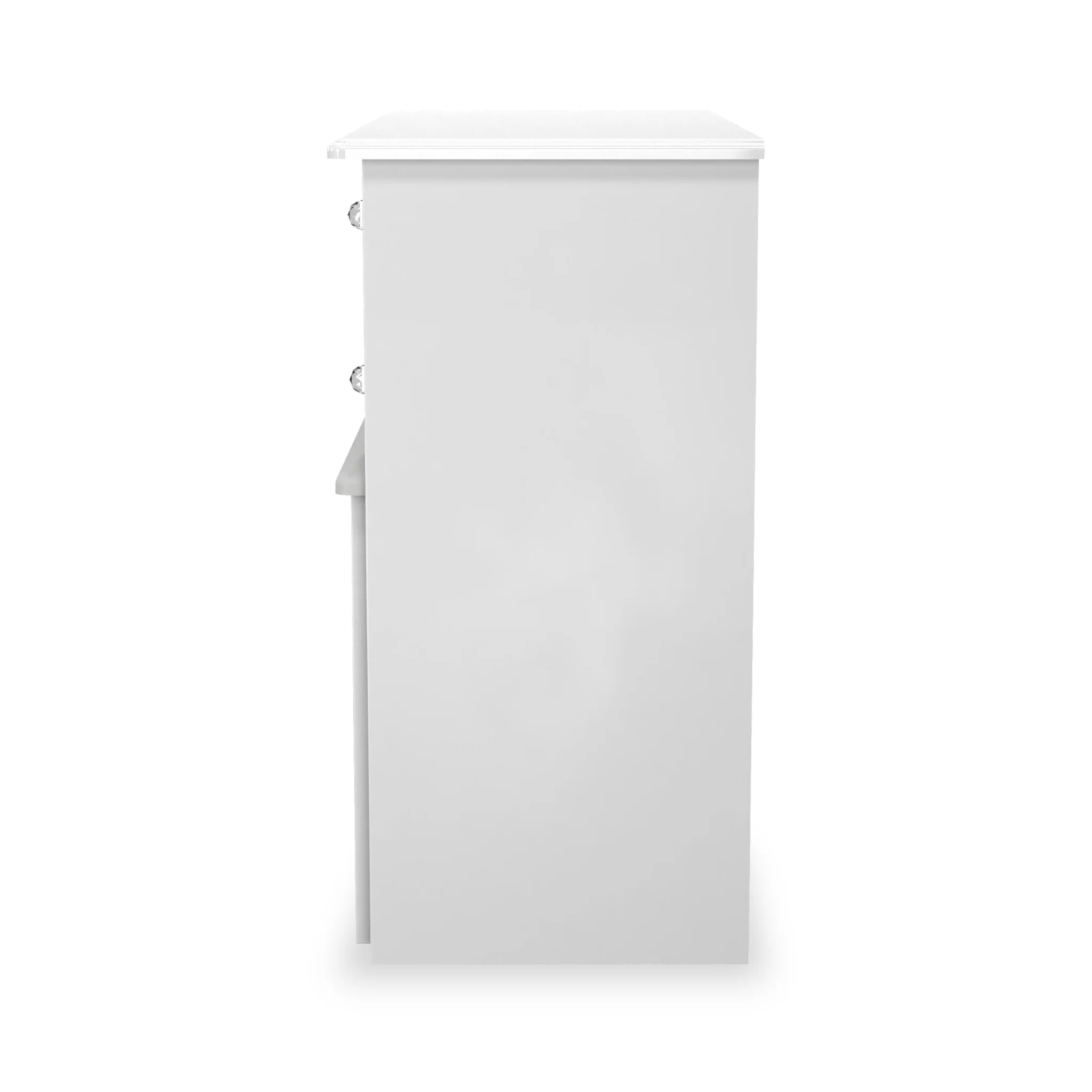 Kinsley White Gloss Dressing Table with Stool - Image 2
