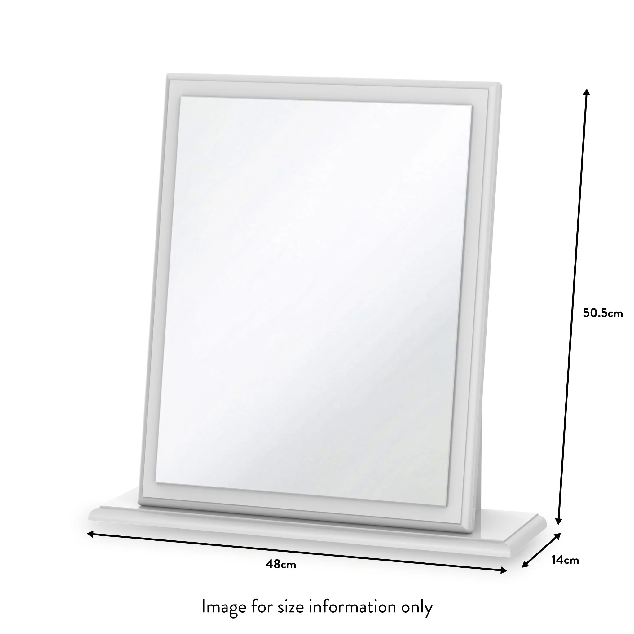 Kinsley White Gloss Mirror - Image 4