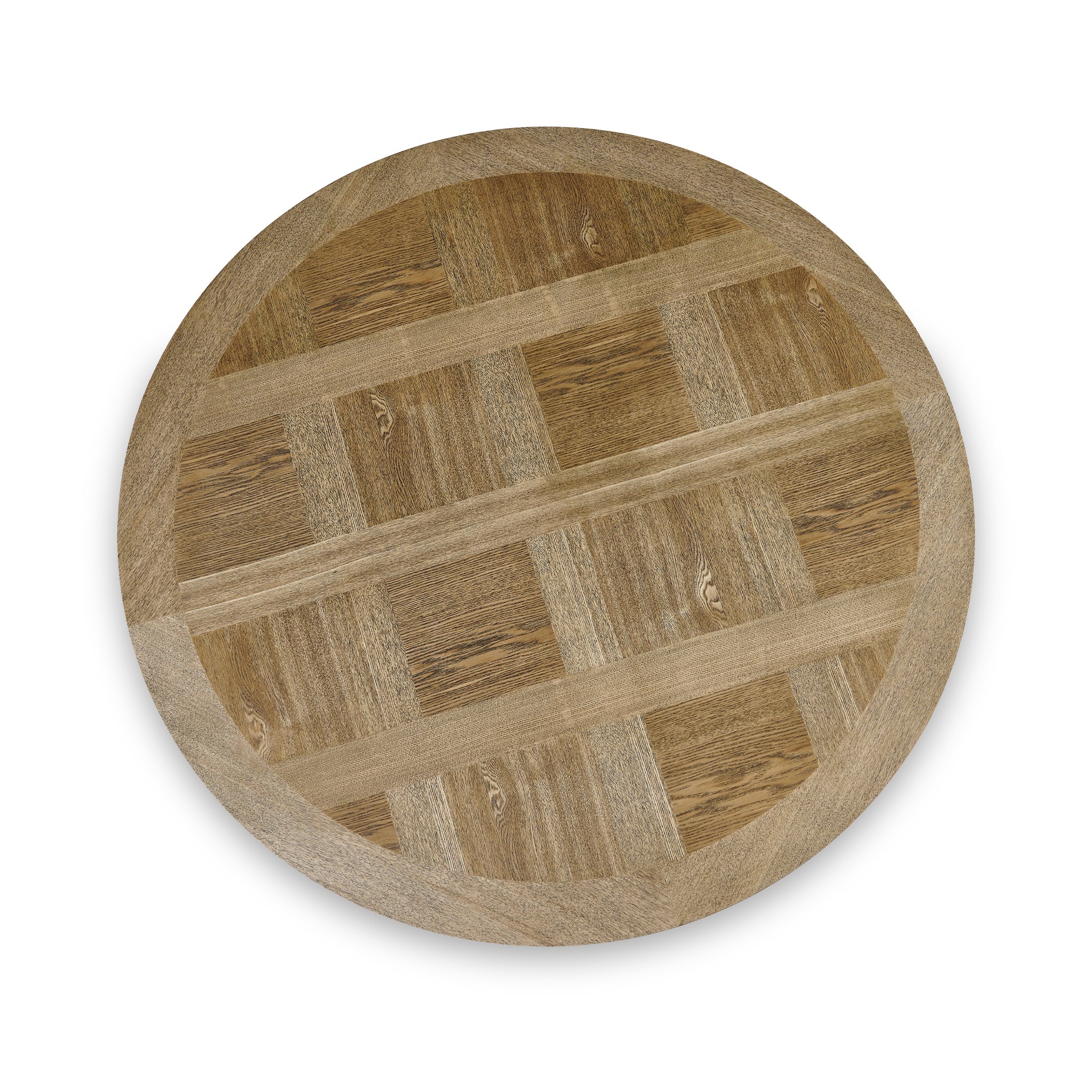 Klara Oak Parquet 120cm Round Dining Table - Image 5