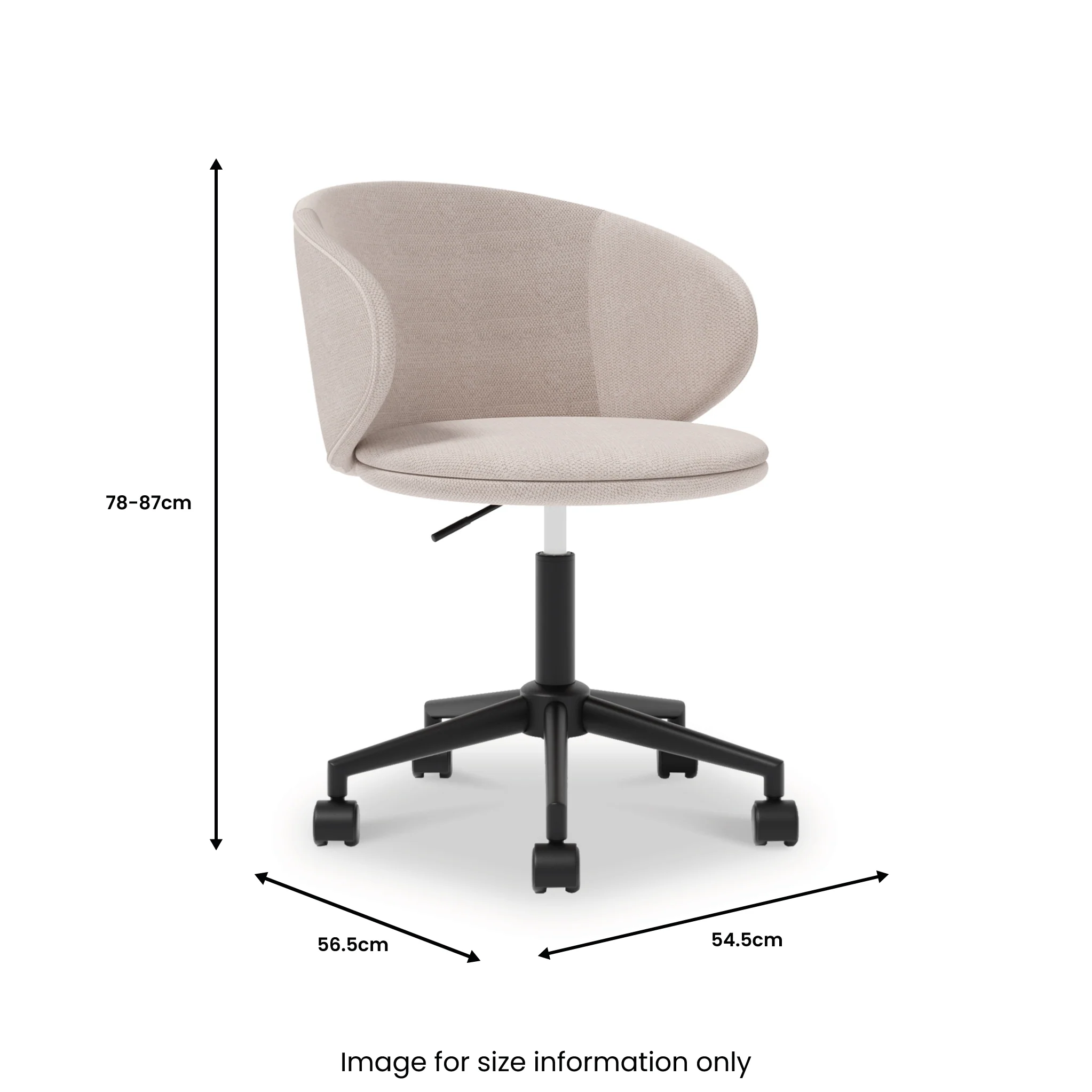Koble Clara Height Adjustable Swivel Office Chair - Image 6