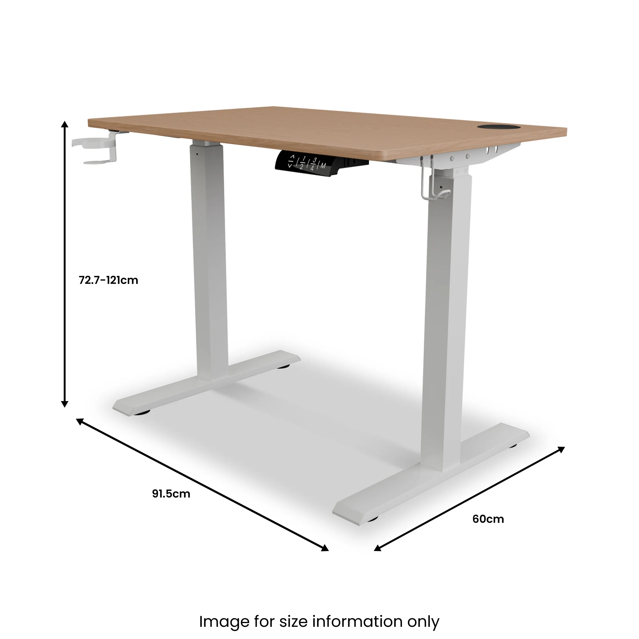 Koble Gino Compact 90cm Adjustable Smart Desk - Image 13