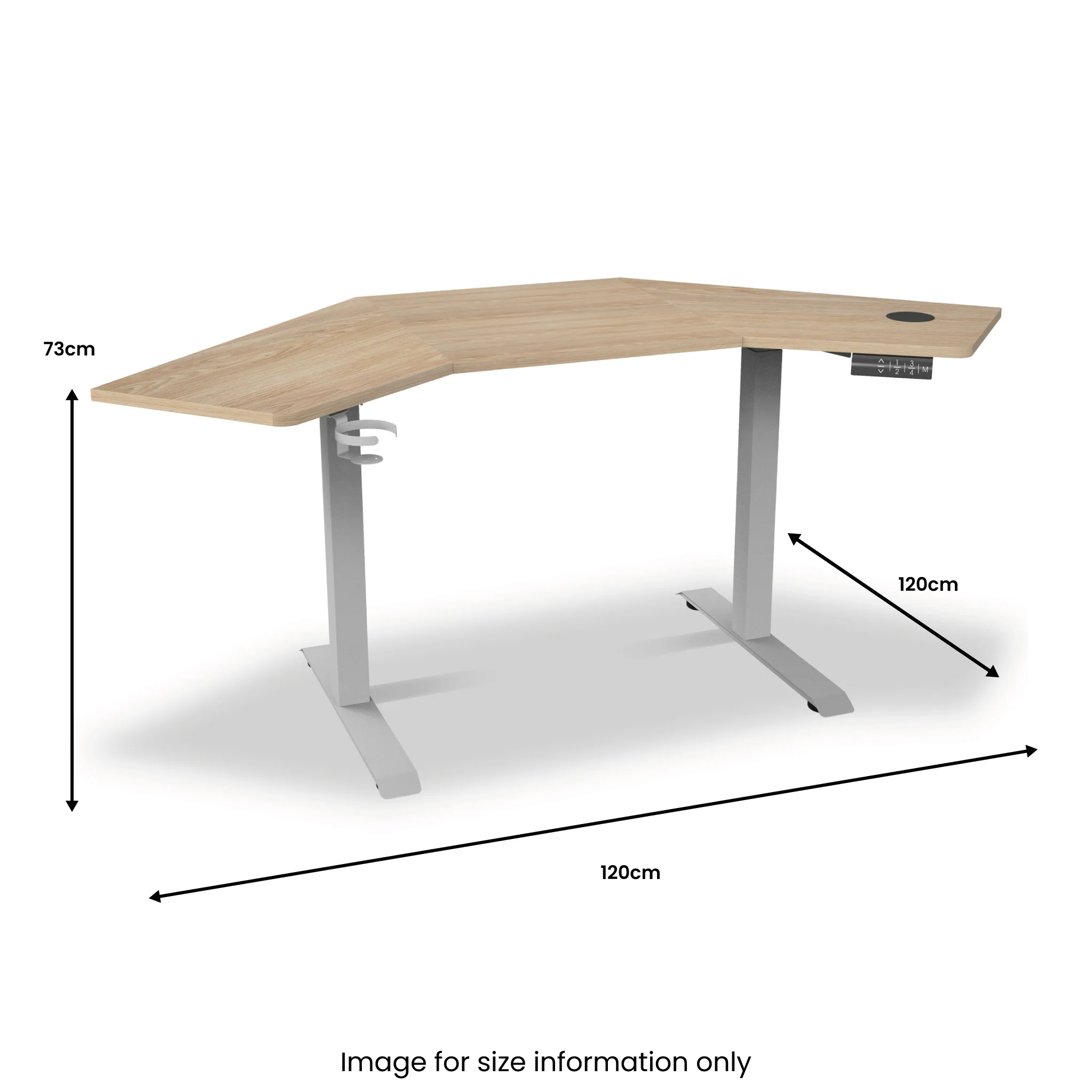 Koble Gino Smart Electric Height Adjustable Corner Desk - Image 10