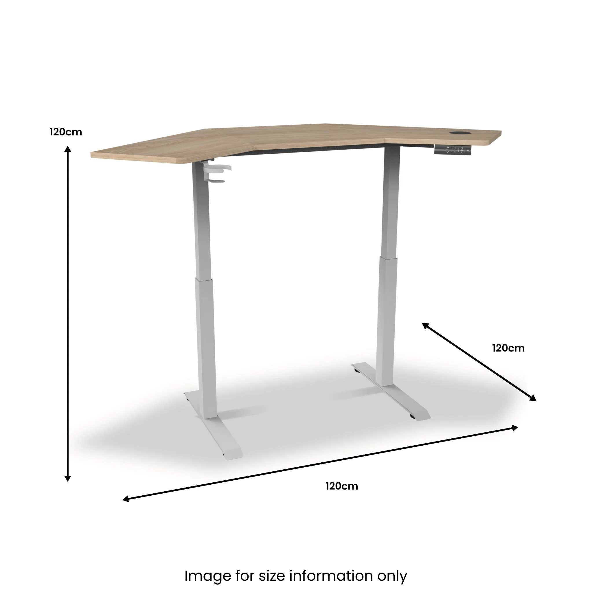 Koble Gino Smart Electric Height Adjustable Corner Desk - Image 11