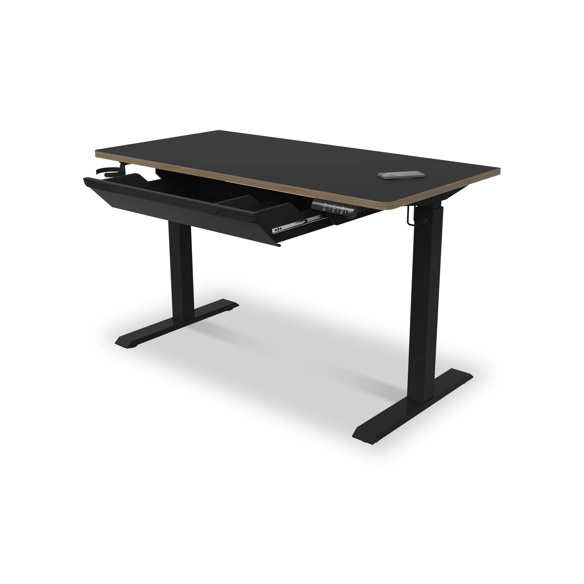 Koble Gino Smart Electric Height Adjustable Desk with Storage Drawer - Image 2