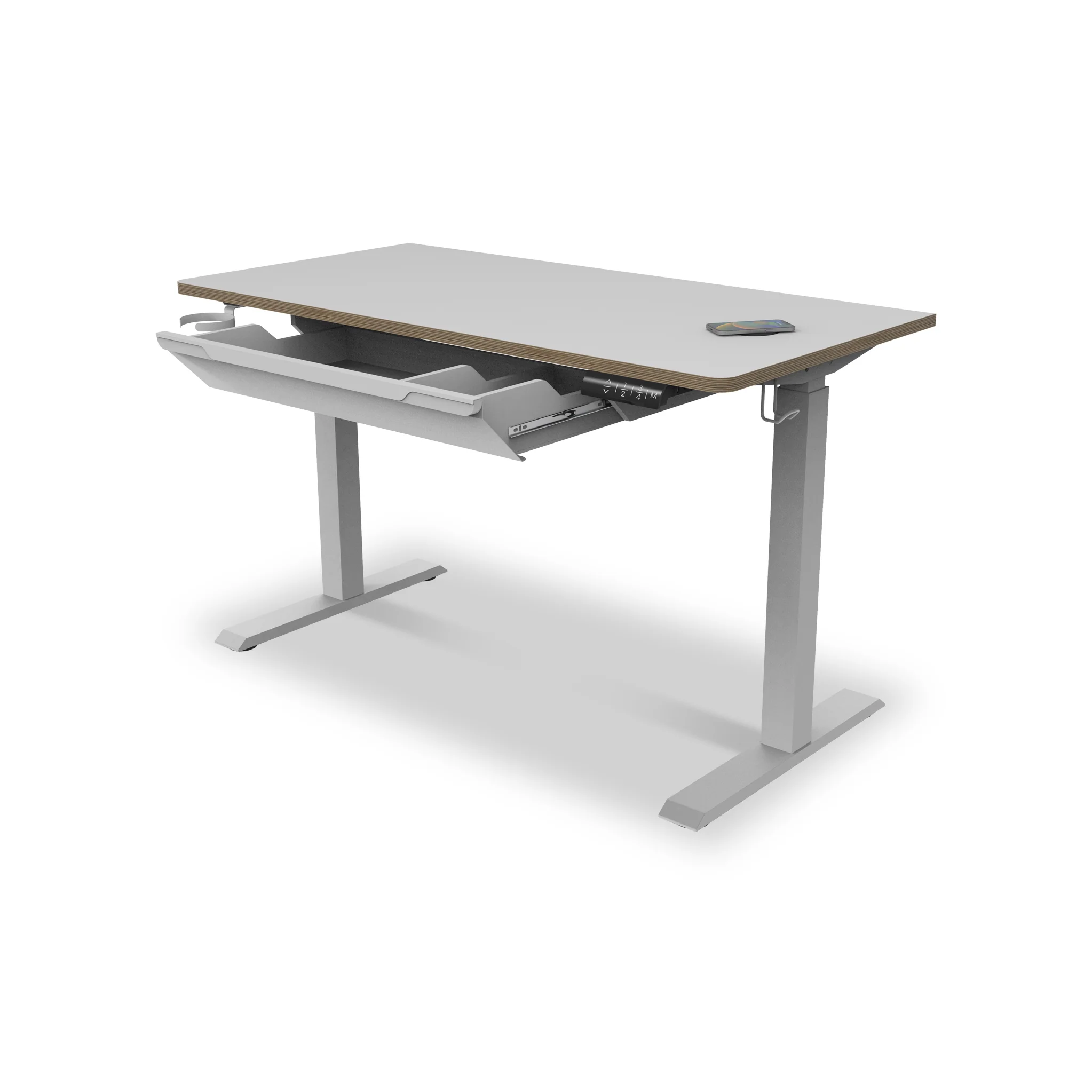 Koble Gino Smart Electric Height Adjustable Desk with Storage Drawer - Image 4