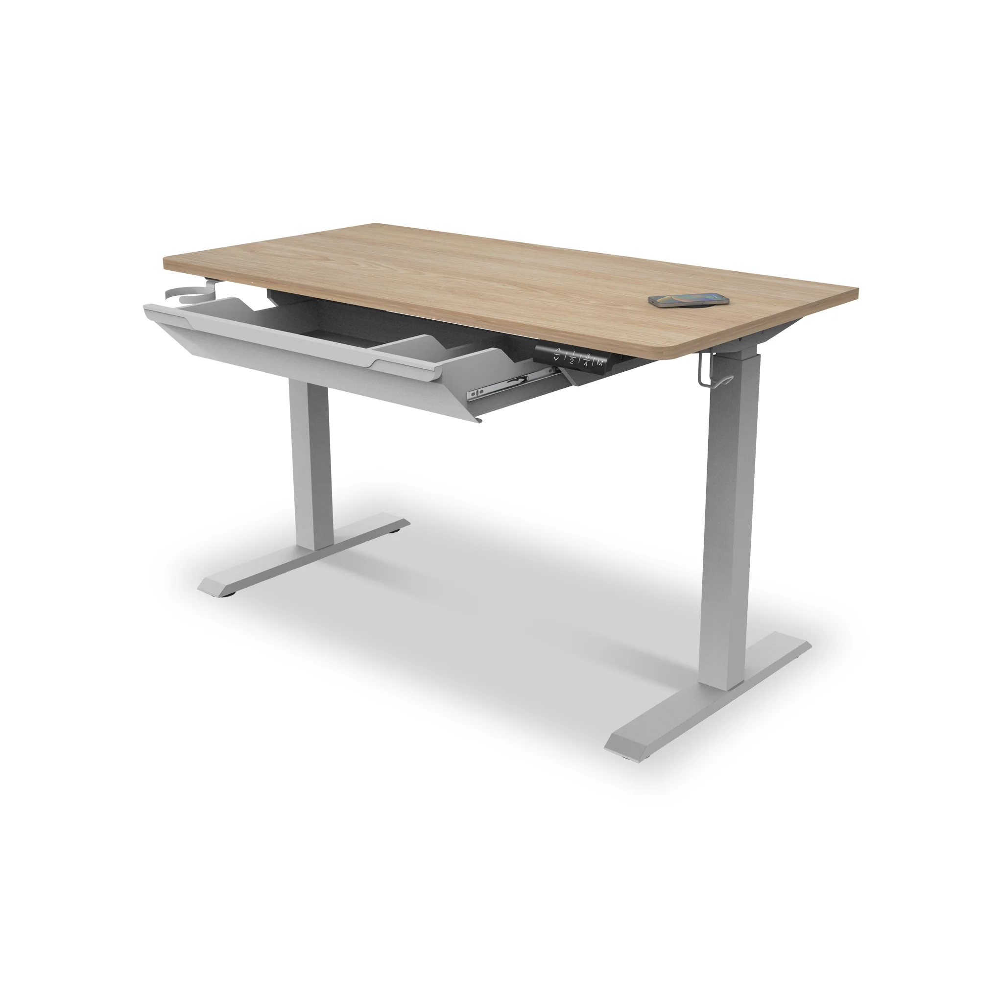 Koble Gino Smart Electric Height Adjustable Desk with Storage Drawer - Image 6