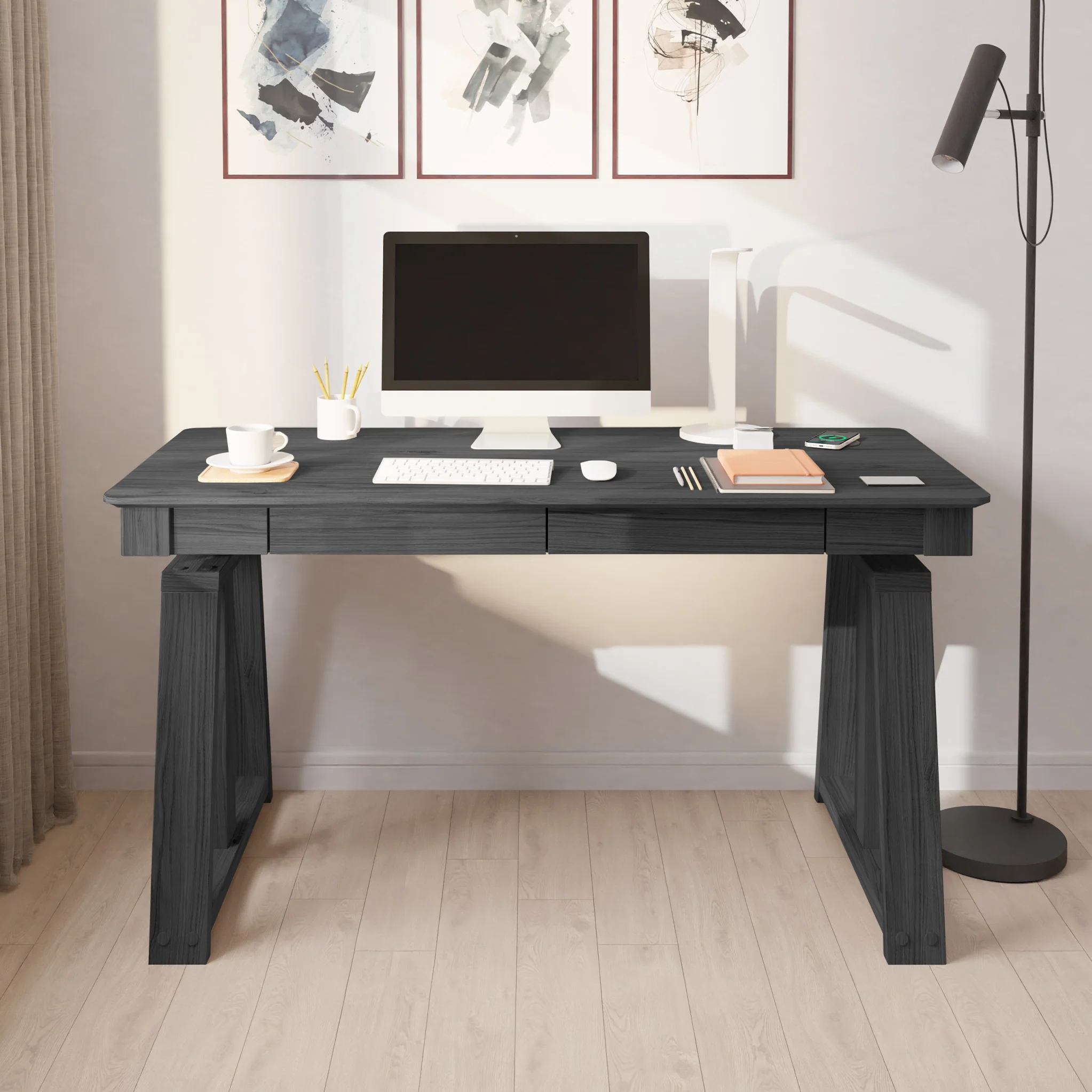 Koble Nora Adjustable Desk with 2 Storage Drawers - Image 2