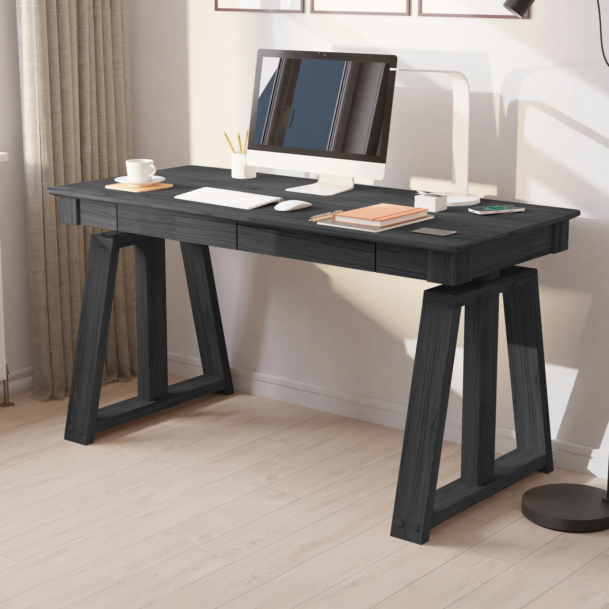 Koble Nora Adjustable Desk with 2 Storage Drawers - Image 4