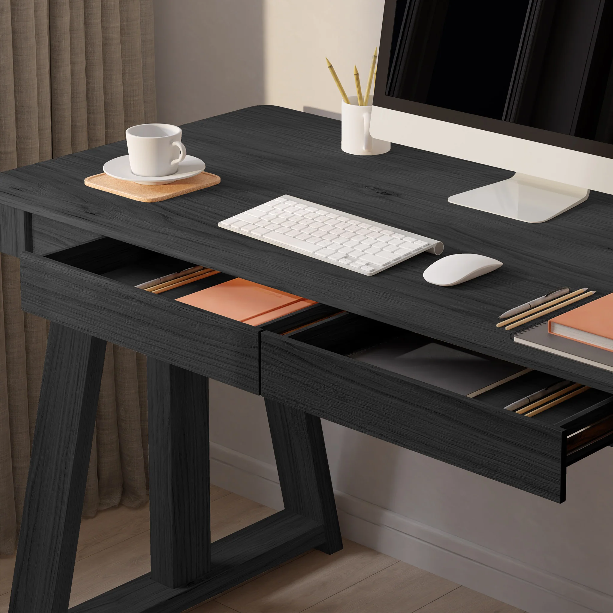 Koble Nora Adjustable Desk with 2 Storage Drawers - Image 5