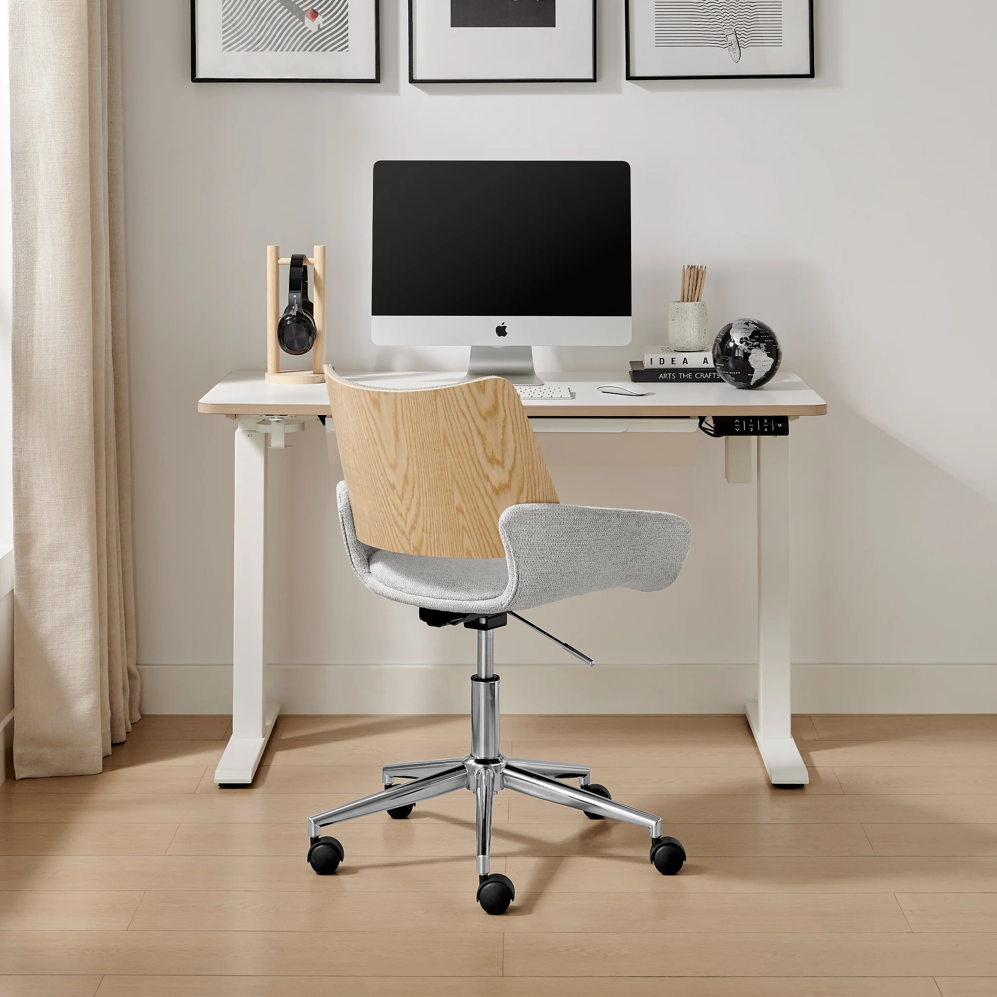 Koble Tove Upholstered Swivel Office Chair - Image 3
