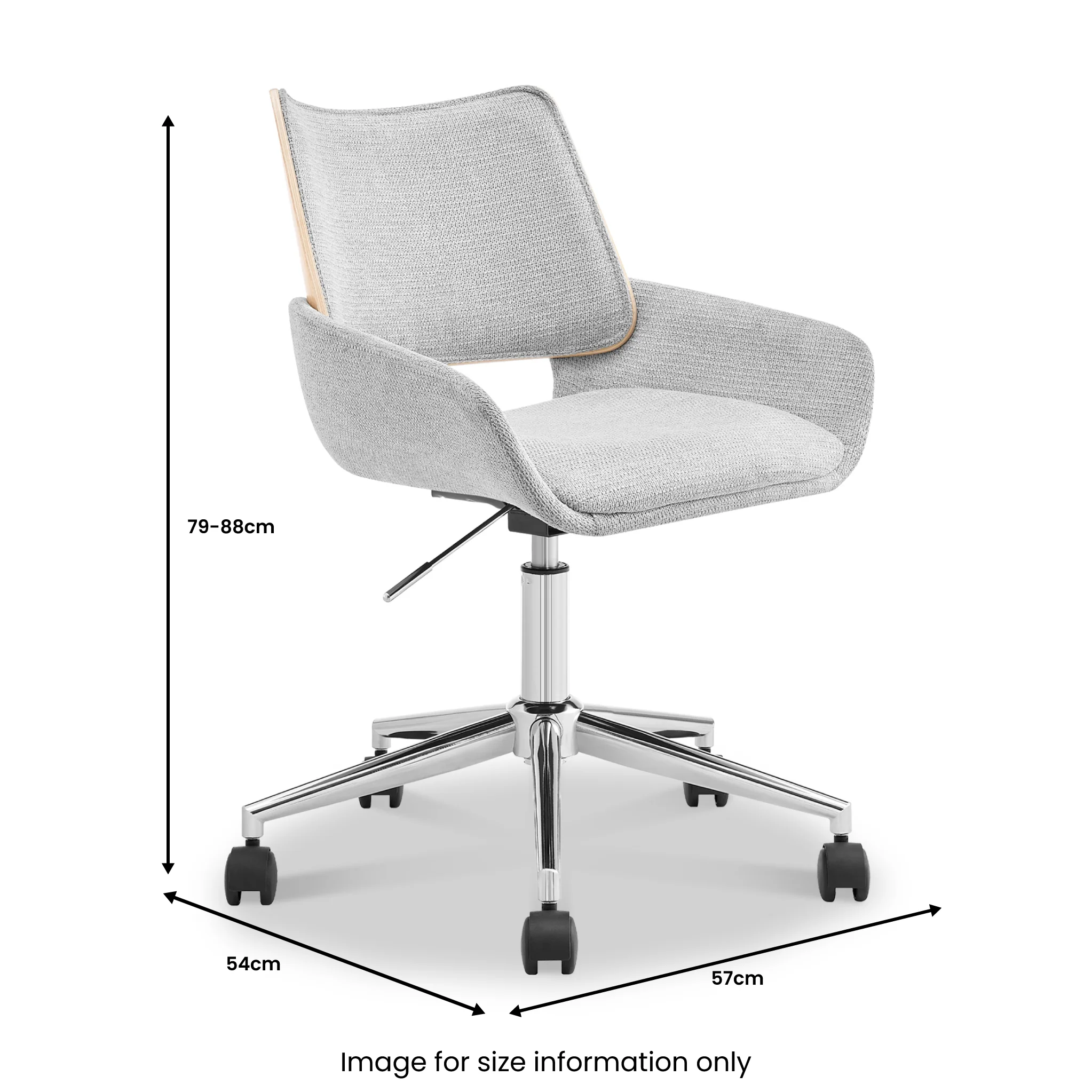 Koble Tove Upholstered Swivel Office Chair - Image 8