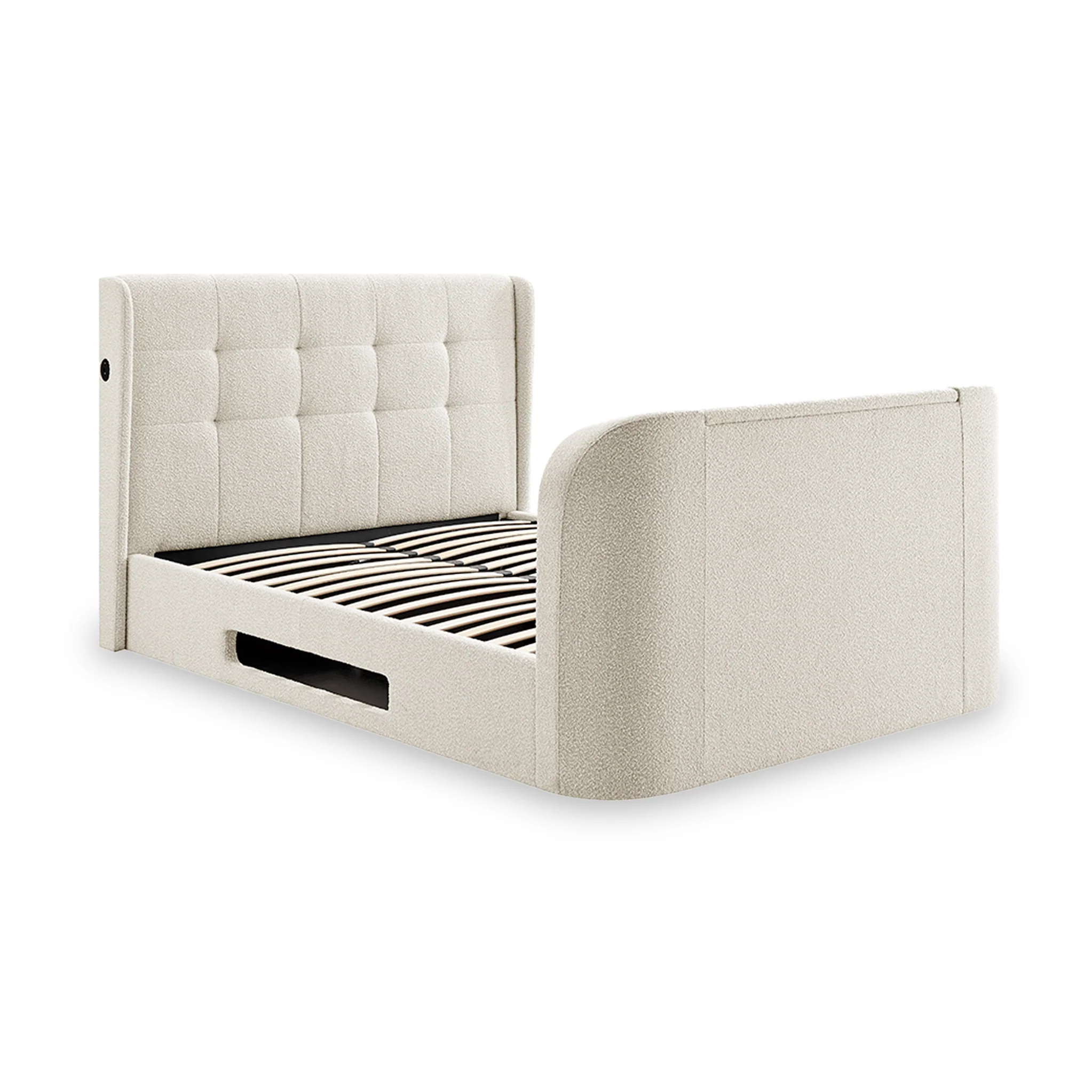 Koble Wafer Boucle Upholstered TV Bed - Image 2