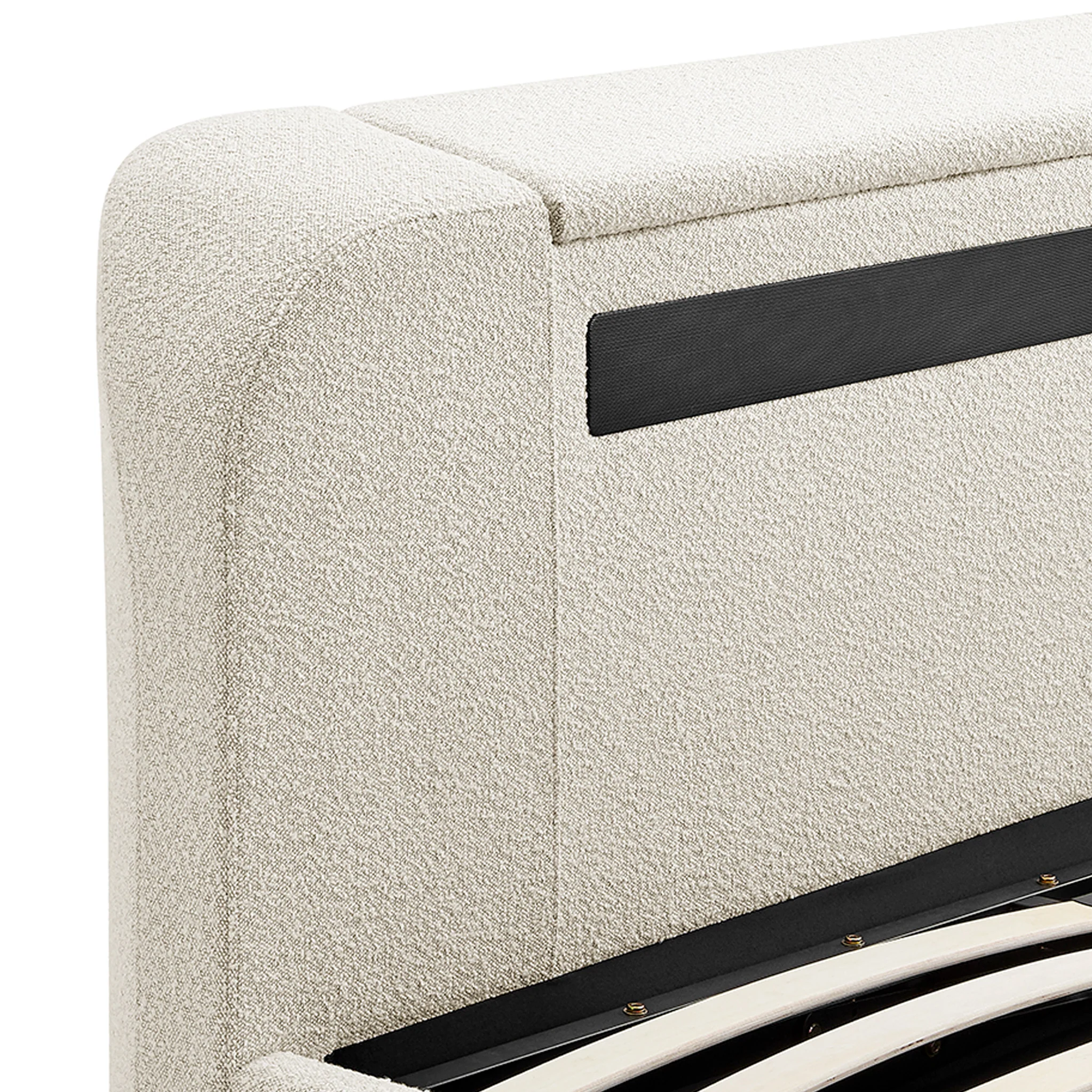 Koble Wafer Boucle Upholstered TV Bed - Image 8