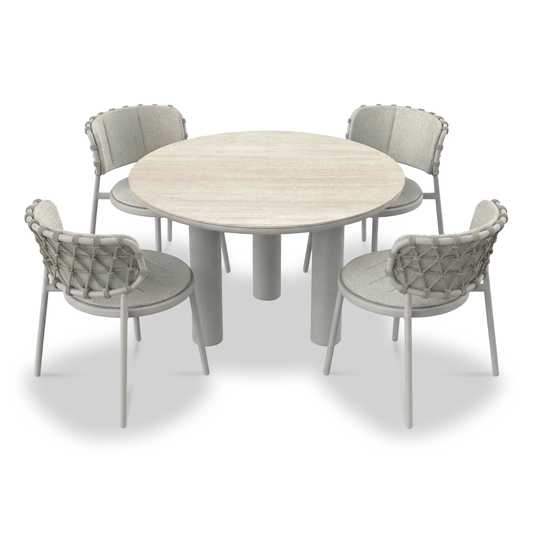 Koko 4 Seater Dining Table & Chairs - Image 4