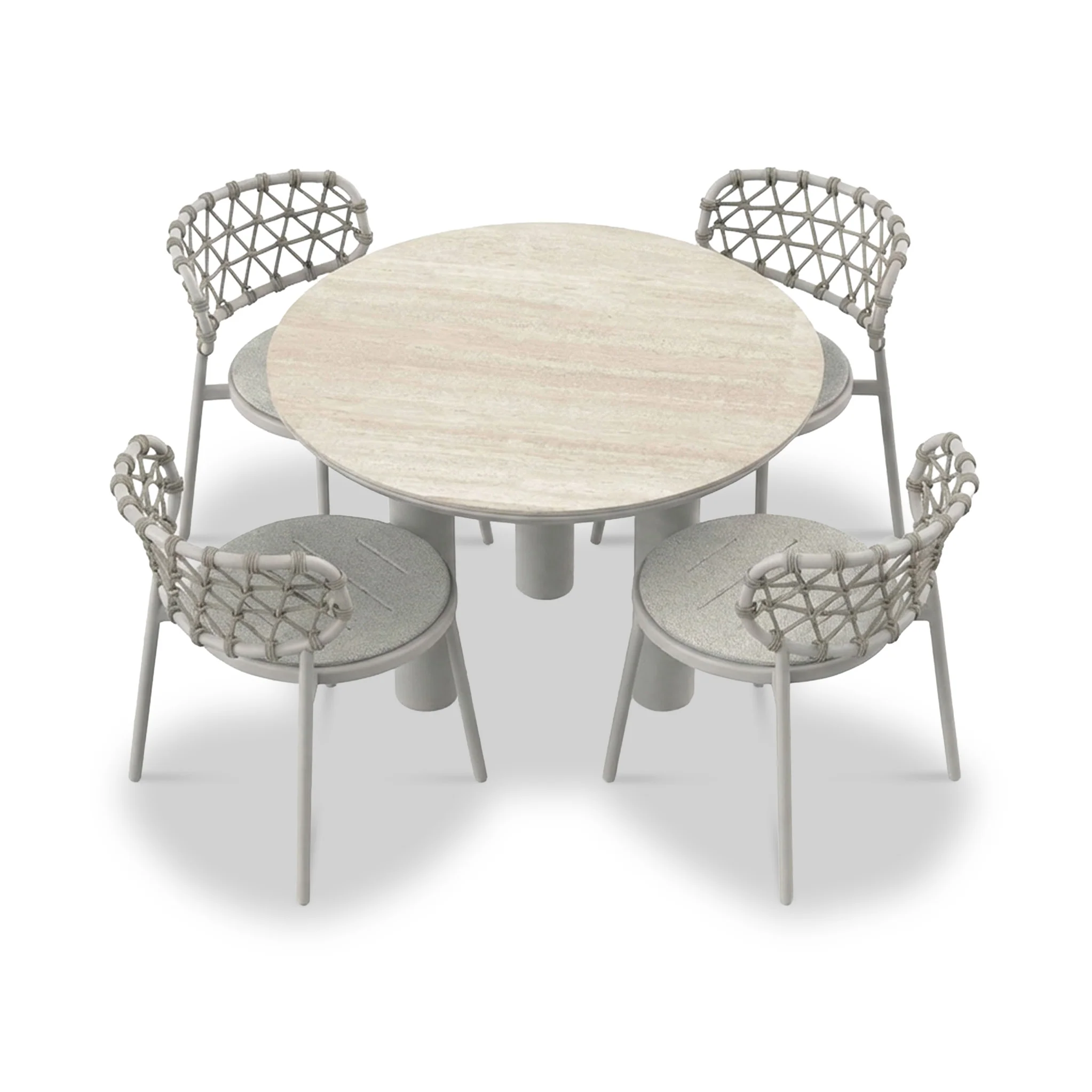 Koko 4 Seater Dining Table & Chairs - Image 5