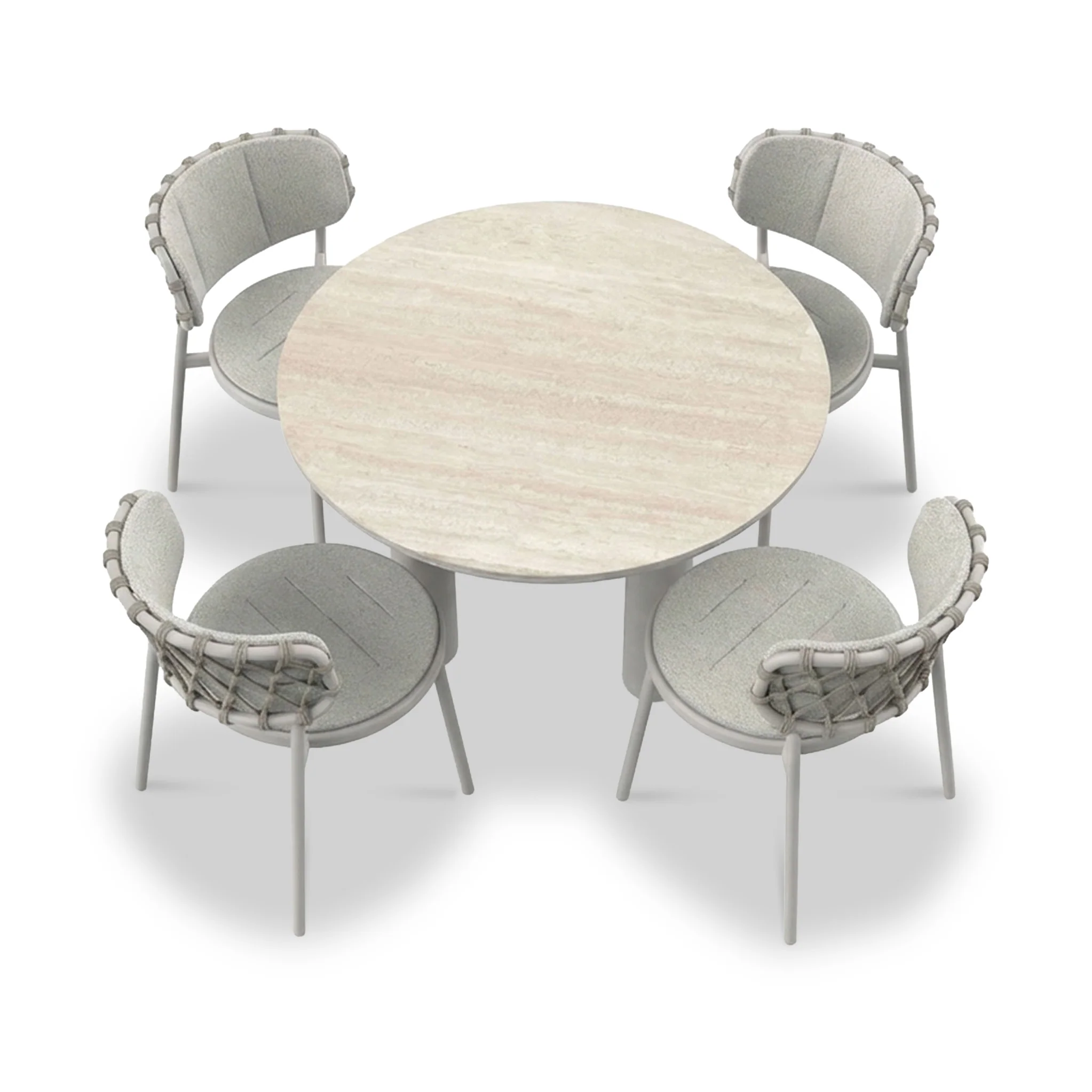 Koko 4 Seater Dining Table & Chairs - Image 6
