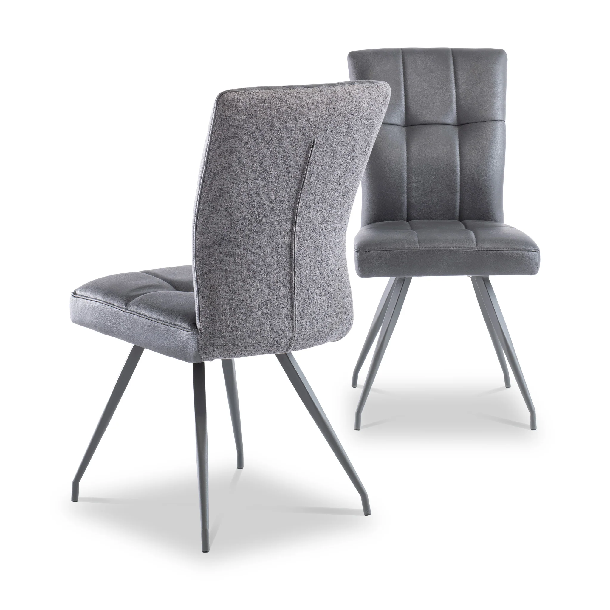Kourt Grey Faux Leather Dining Chair - Image 3