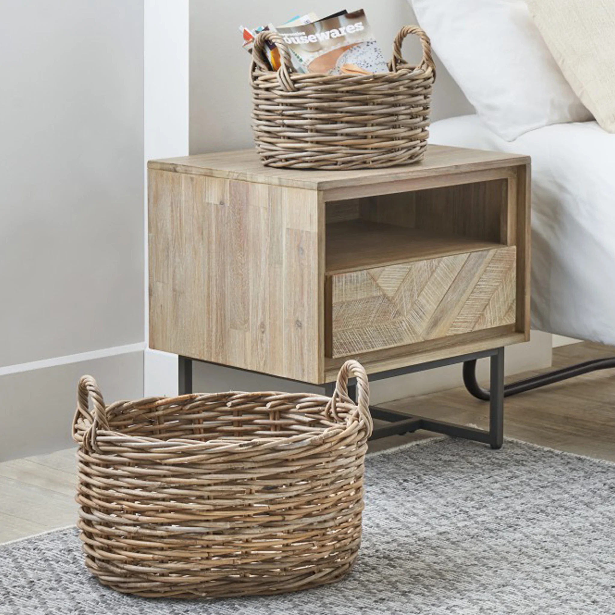 Kubu Oval Baskets Set of 2 - Image 2